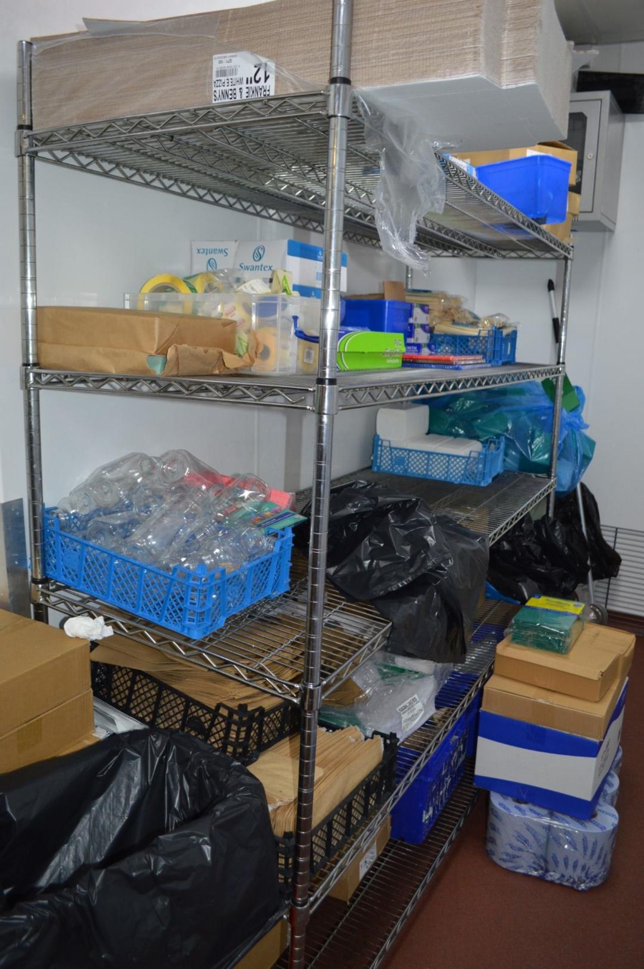 1 x Commercial Kitchen Wire Storage Shelf - 4 Tier - Ref FB197 - H170 x W185 x D60 cms - CL357 - - Image 3 of 3