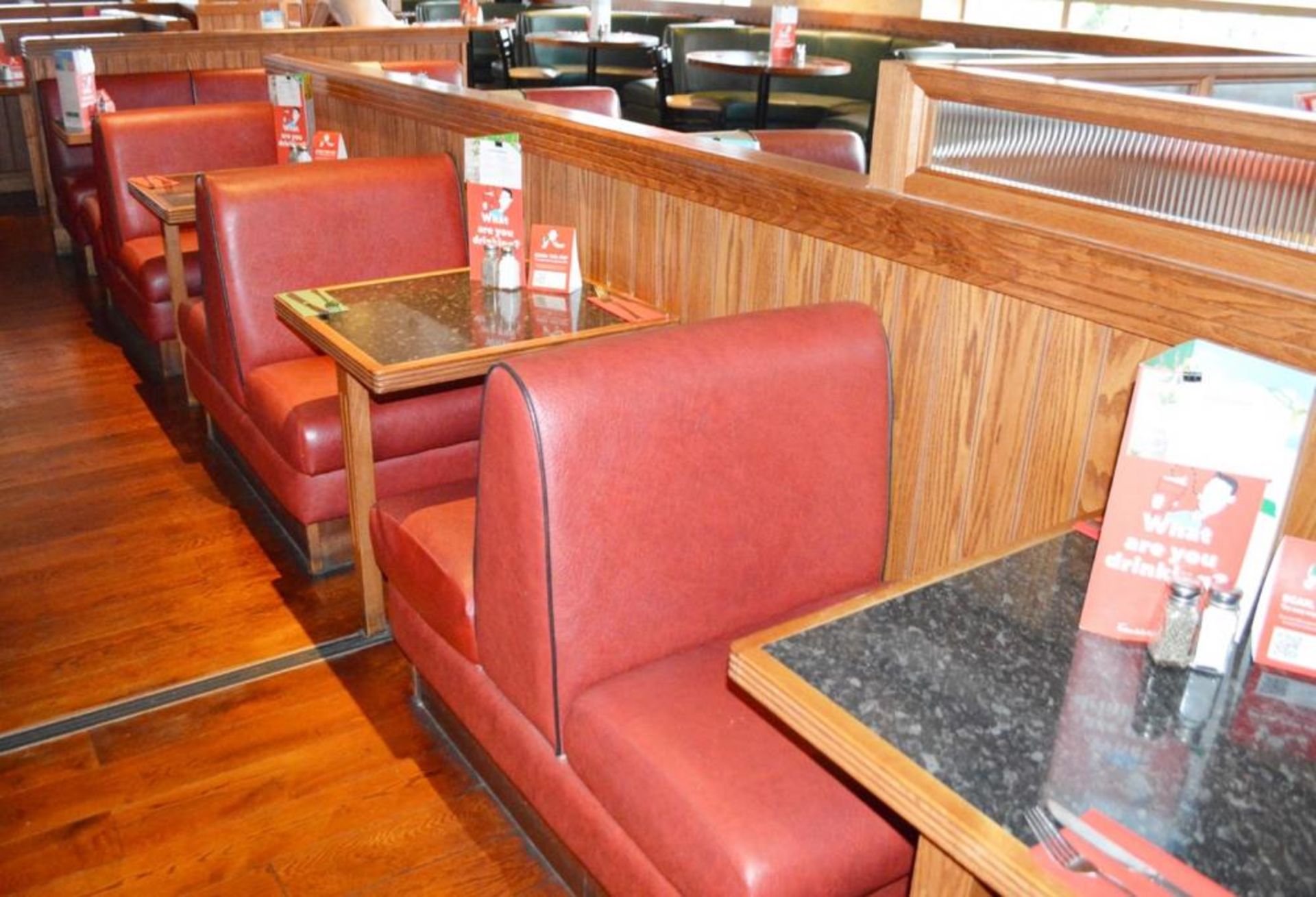 1 x Selection of Cosy Bespoke Seating Booths in a 1950's Retro American Diner Design With Dining Tab - Image 30 of 30