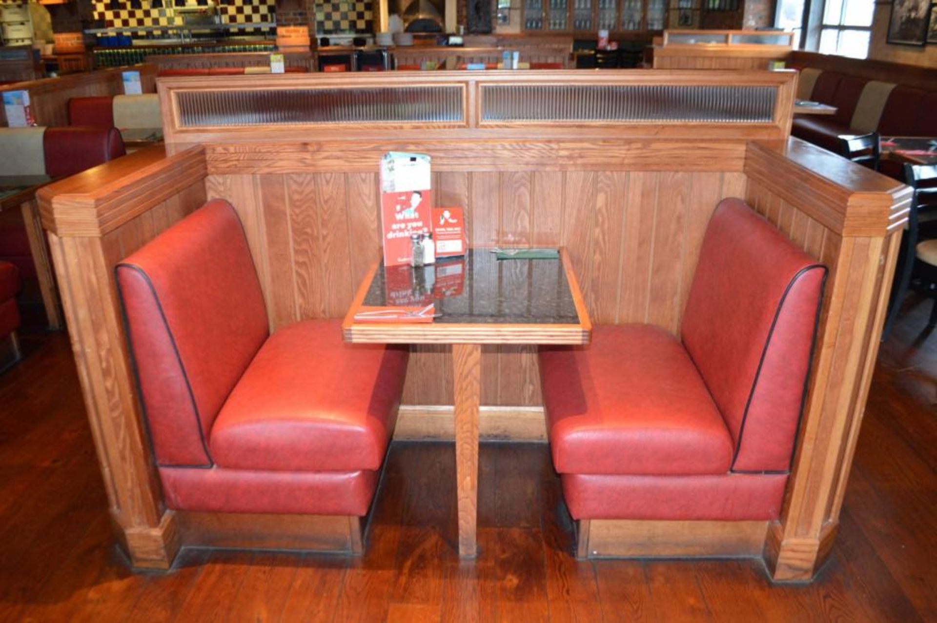 1 x Selection of Cosy Bespoke Seating Booths in a 1950's Retro American Diner Design With Dining Tab - Image 19 of 30