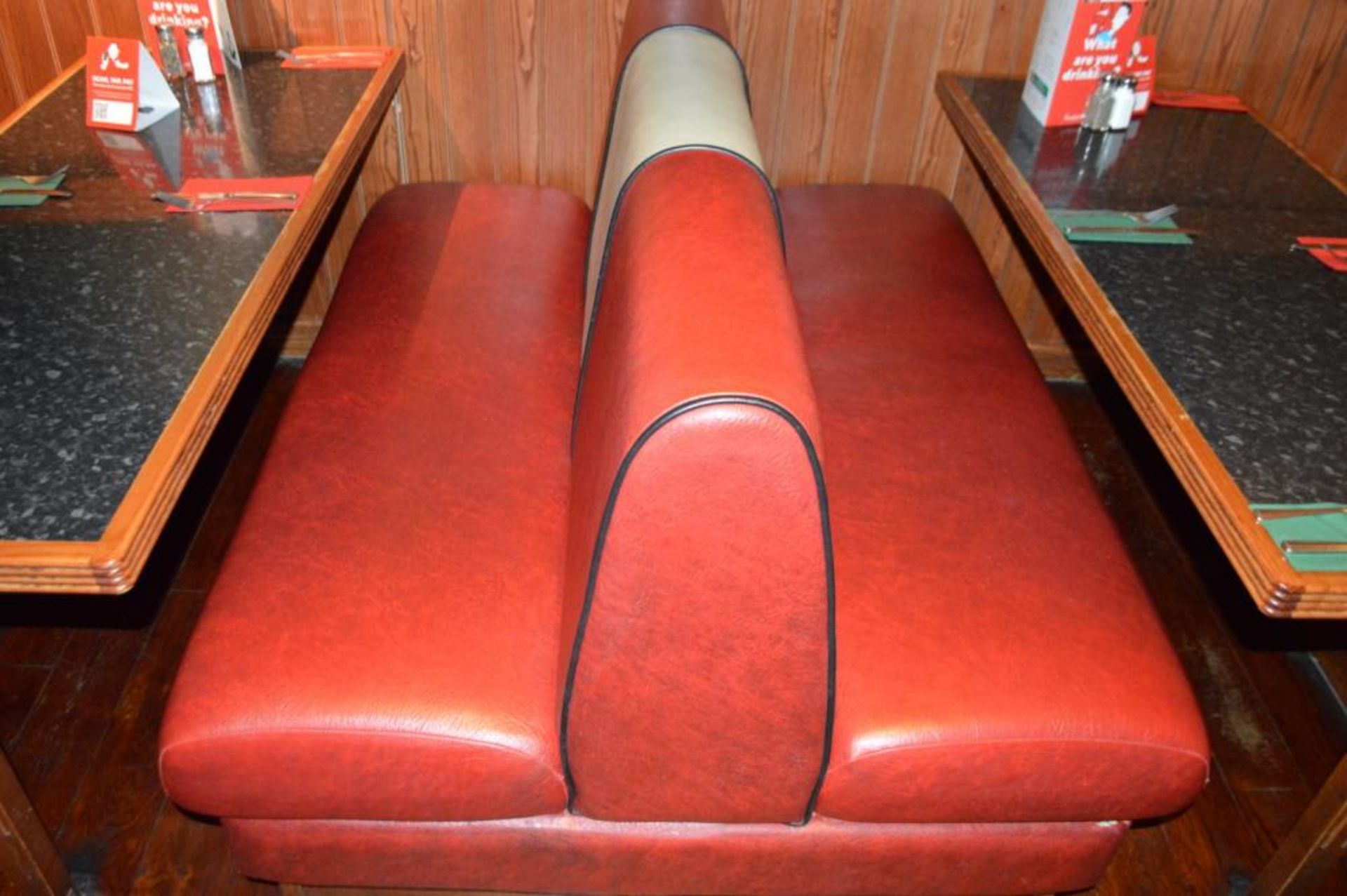 1 x Selection of Cosy Bespoke Seating Booths in a 1950's Retro American Diner Design With Dining Tab - Image 6 of 10