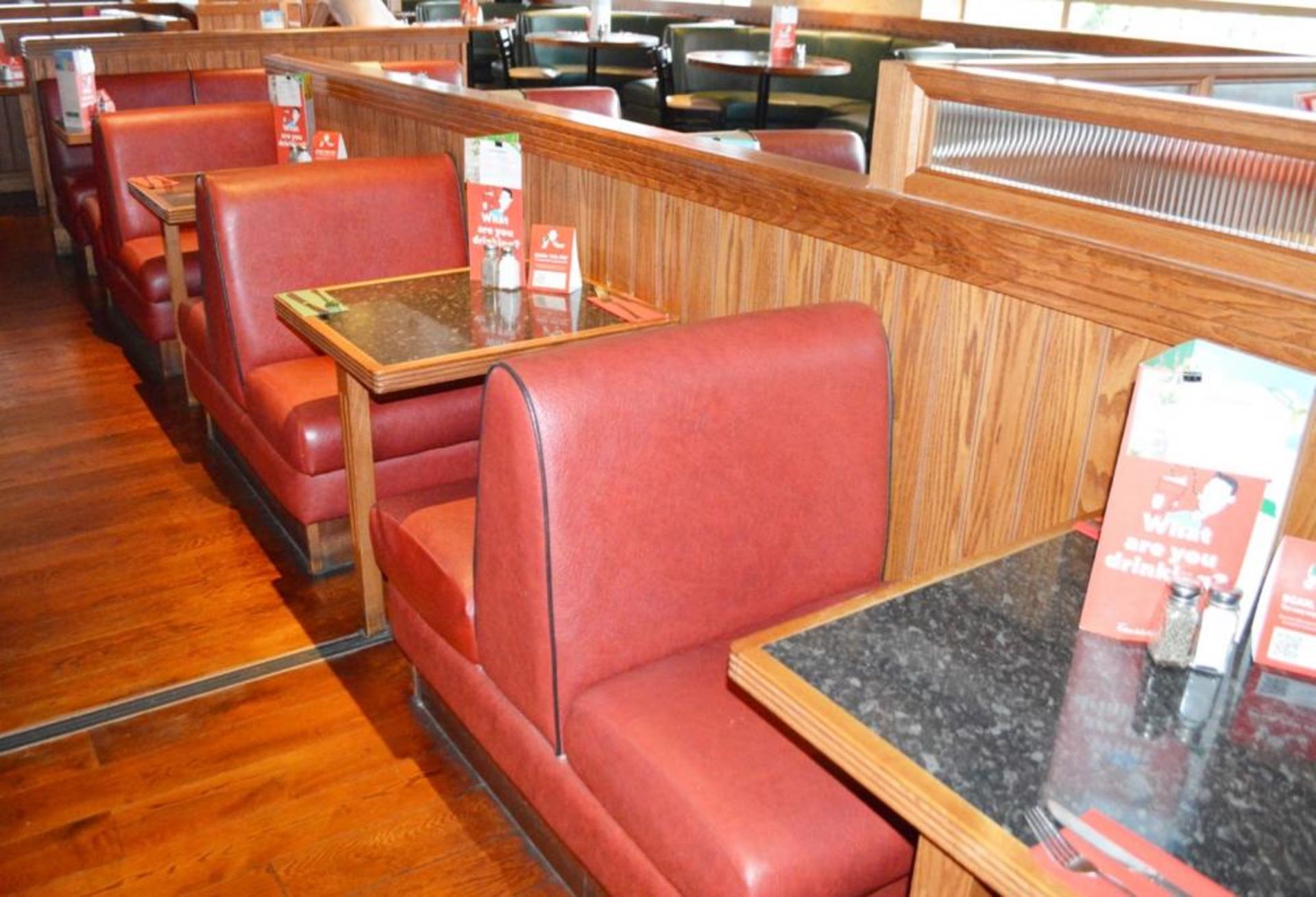 1 x Selection of Cosy Bespoke Seating Booths in a 1950's Retro American Diner Design With Dining Tab - Image 8 of 30