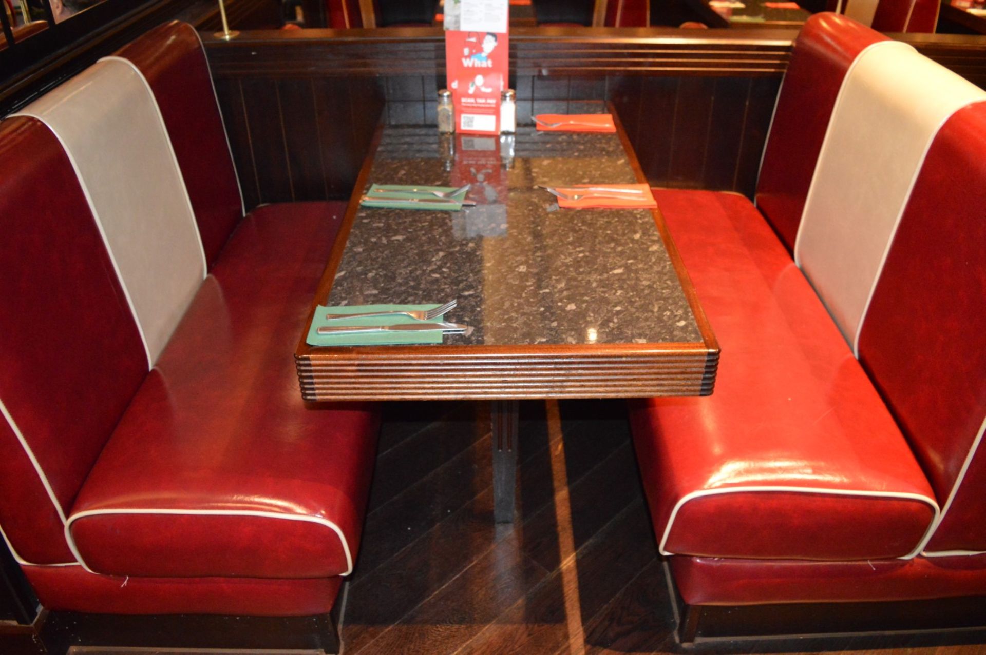 1 x Selection of Seating Booths in a 1950's Retro American Diner Design Supplied in Good Condition - - Image 3 of 7