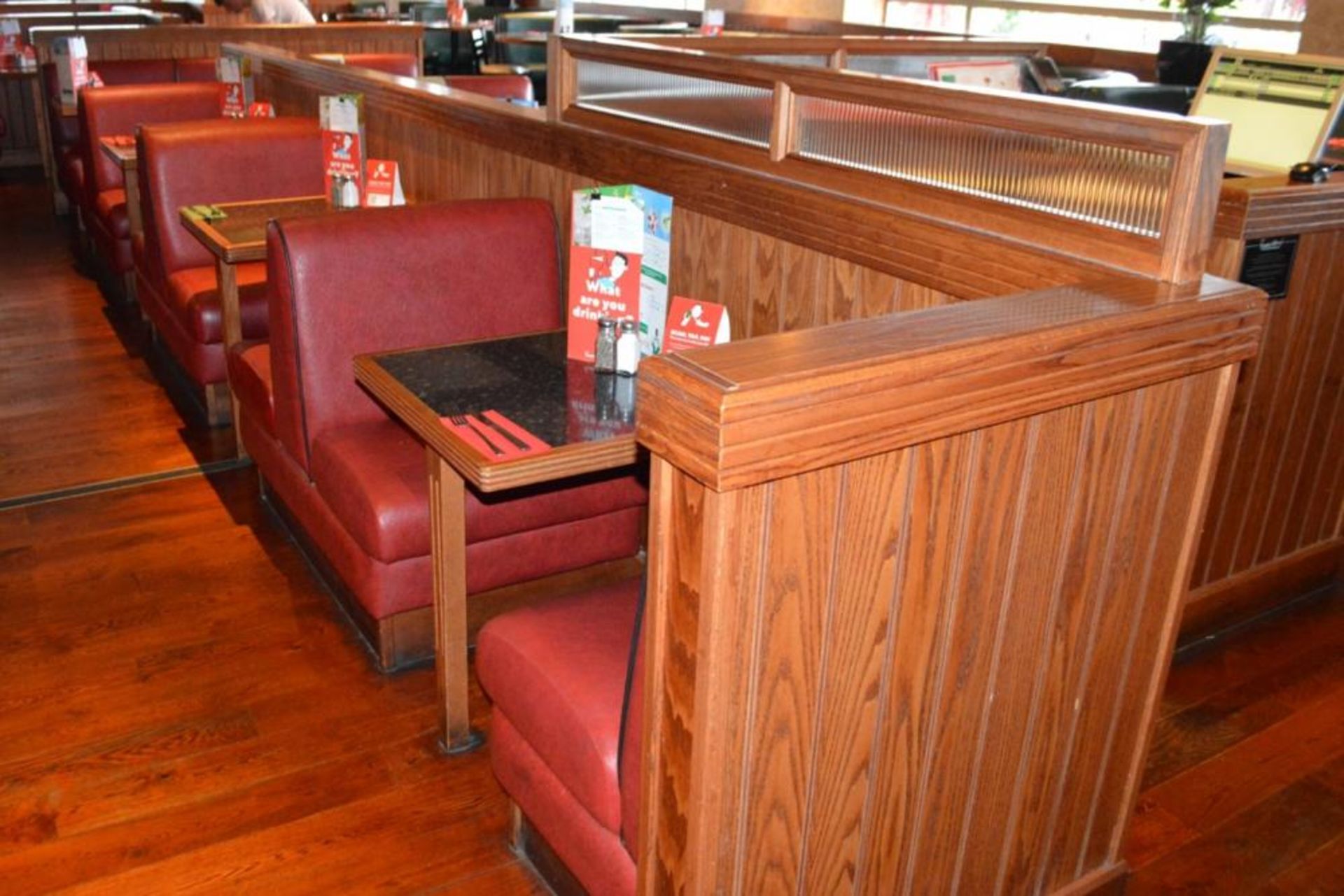 1 x Selection of Cosy Bespoke Seating Booths in a 1950's Retro American Diner Design With Dining Tab - Image 3 of 30