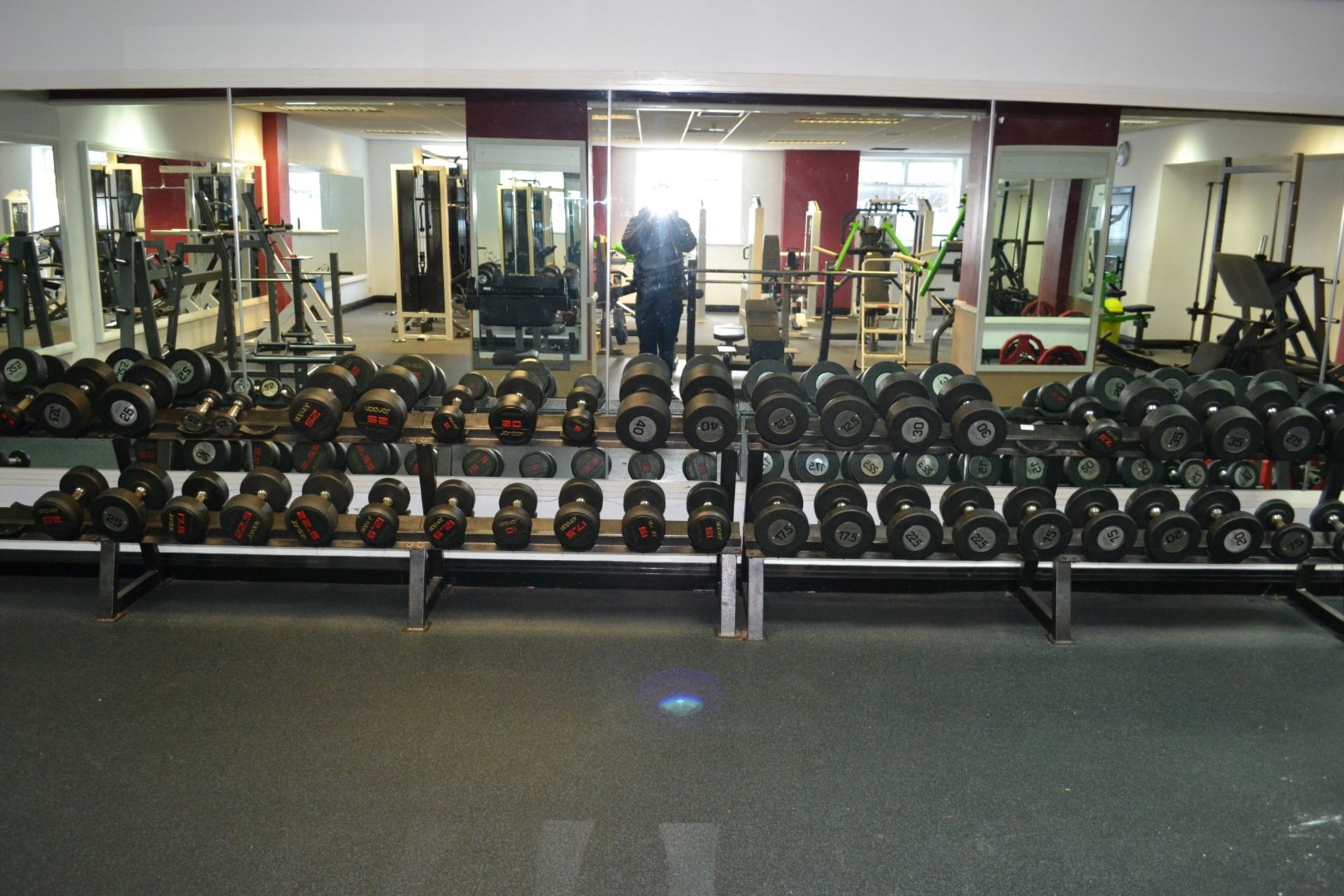 1 x Large Dumbells Rack With Approx 42 x Dumbell 5-40kg Weights - Ref: J2104/GFG - CL356 - Location: - Image 3 of 5