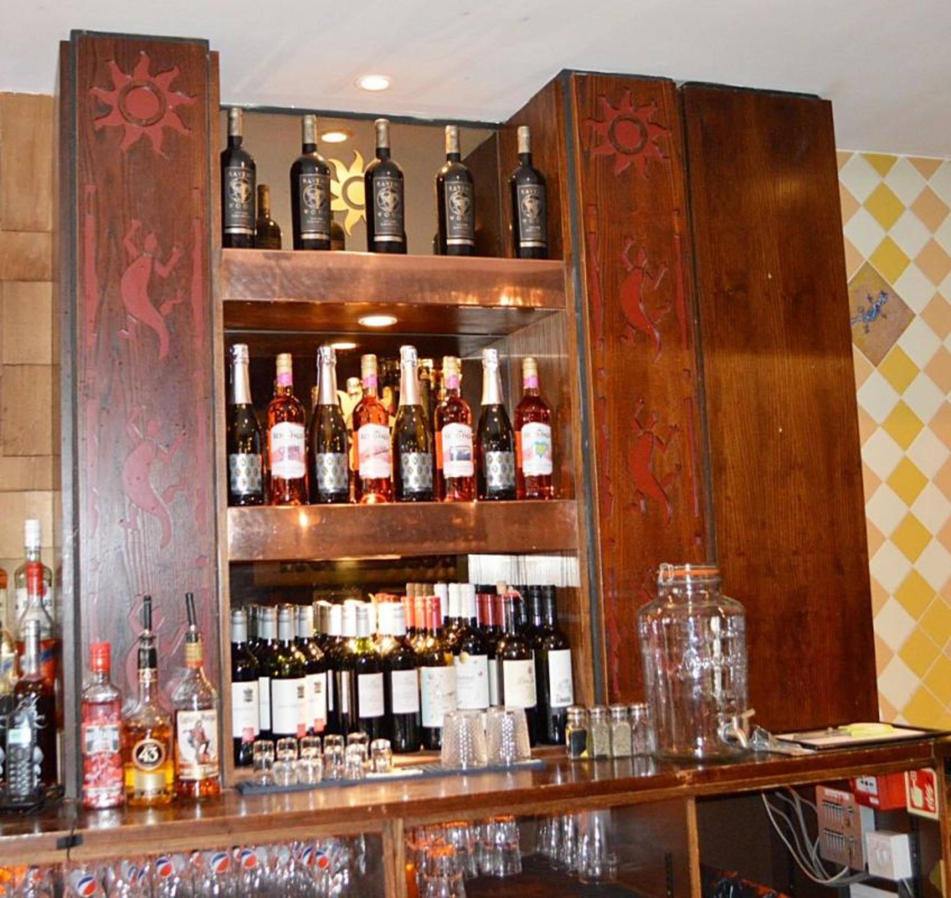 1 x Pub / Restaurant Bar From Mexican Themed Restaurant - Includes Both Front Counter And Back Bar U - Image 6 of 10