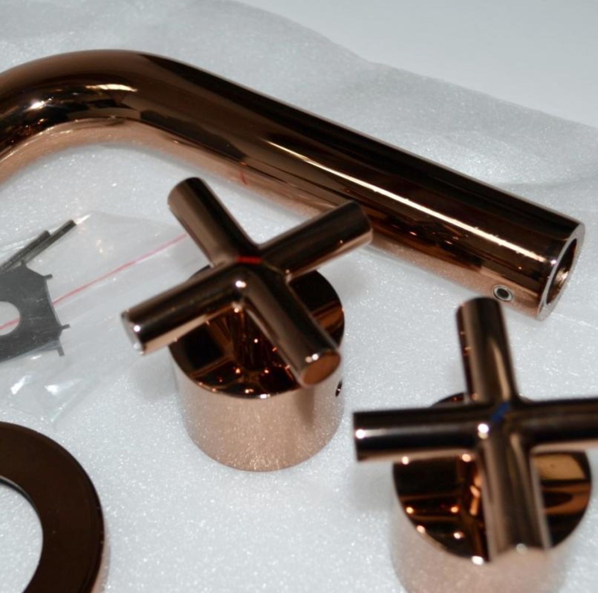 1 x Utopia Bathrooms LIBERTINE Three Hole Wall-Mounted BATH Mixer - Luxury Brassware With An Elegan - Image 7 of 7