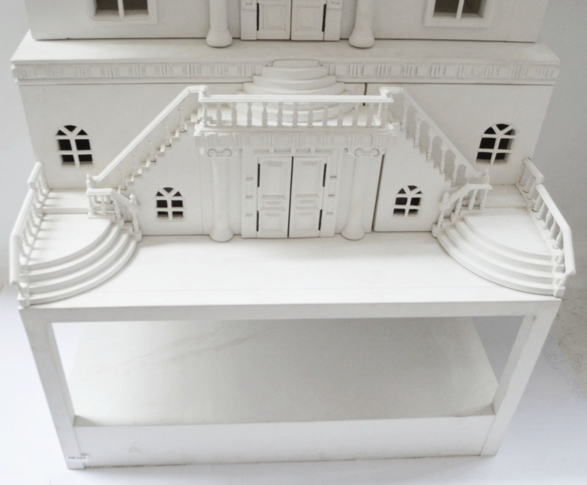 1 x Impressive Bespoke Hand Crafted Wooden Dolls House In White - Image 5 of 19
