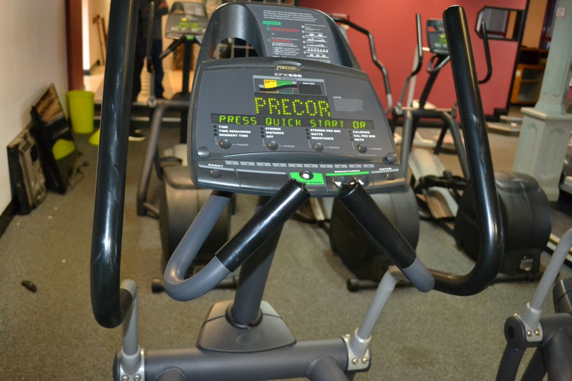 1 x Precor EFX556 Cross-Trainer Machine - Dimensions: H165 x L190 x W75cm - Ref: J2047/1FG - CL356 - - Image 3 of 3