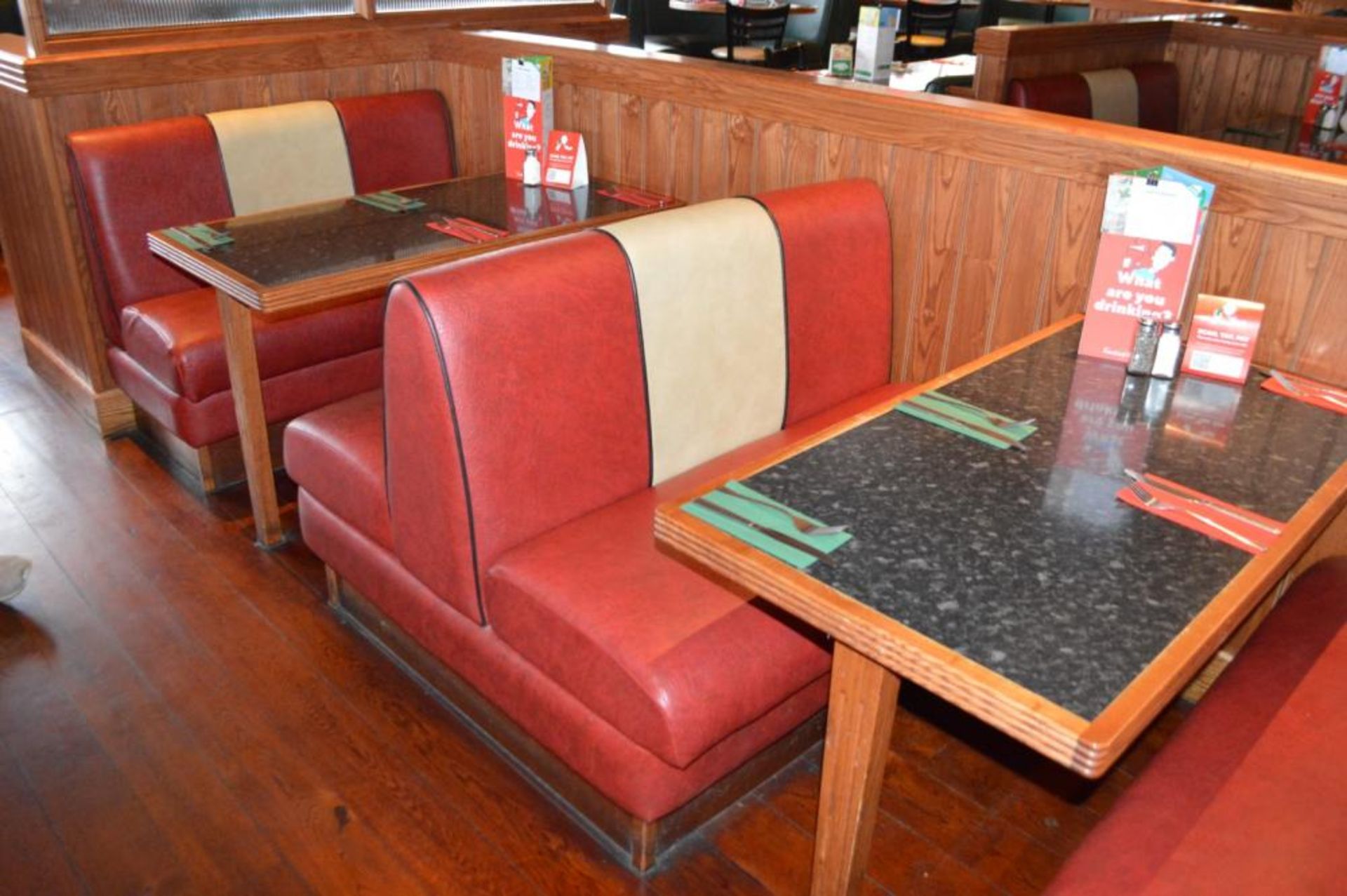 1 x Selection of Cosy Bespoke Seating Booths in a 1950's Retro American Diner Design With Dining Tab - Image 20 of 30