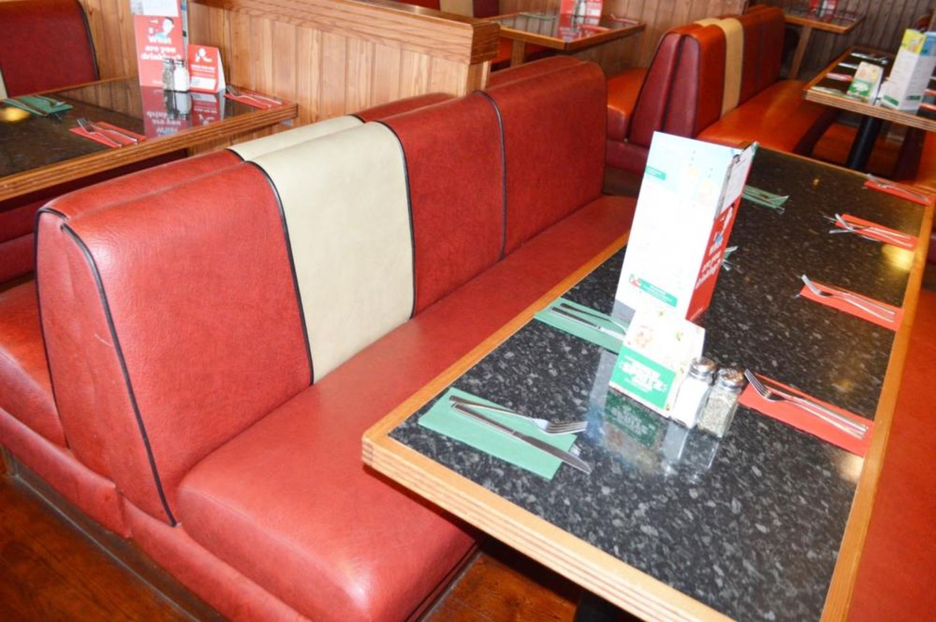 1 x Selection of Cosy Bespoke Seating Booths in a 1950's Retro American Diner Design With Dining Tab - Image 6 of 30