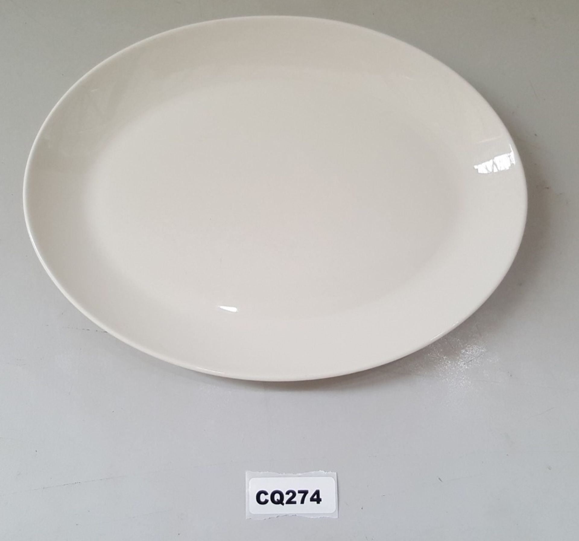 9 x Steelite Oval Serving Plates White L30/W23.5CM - Ref CQ274 - Image 4 of 4