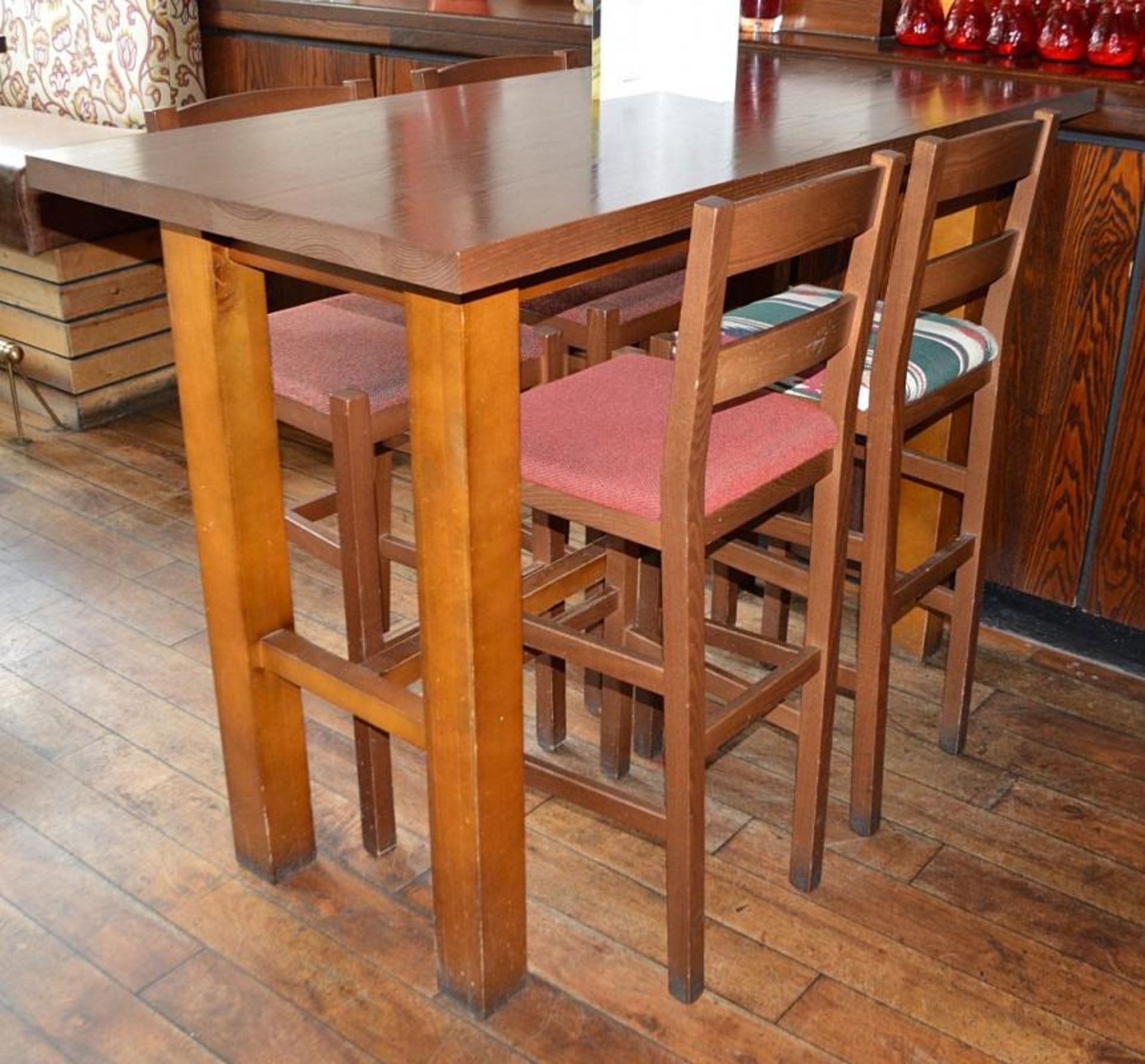 1 x Wooden High Rectangular Bistro Table - Dimensions: 155 x 75 x H150cm - CL367 - Ref CQ-FB203 - Lo