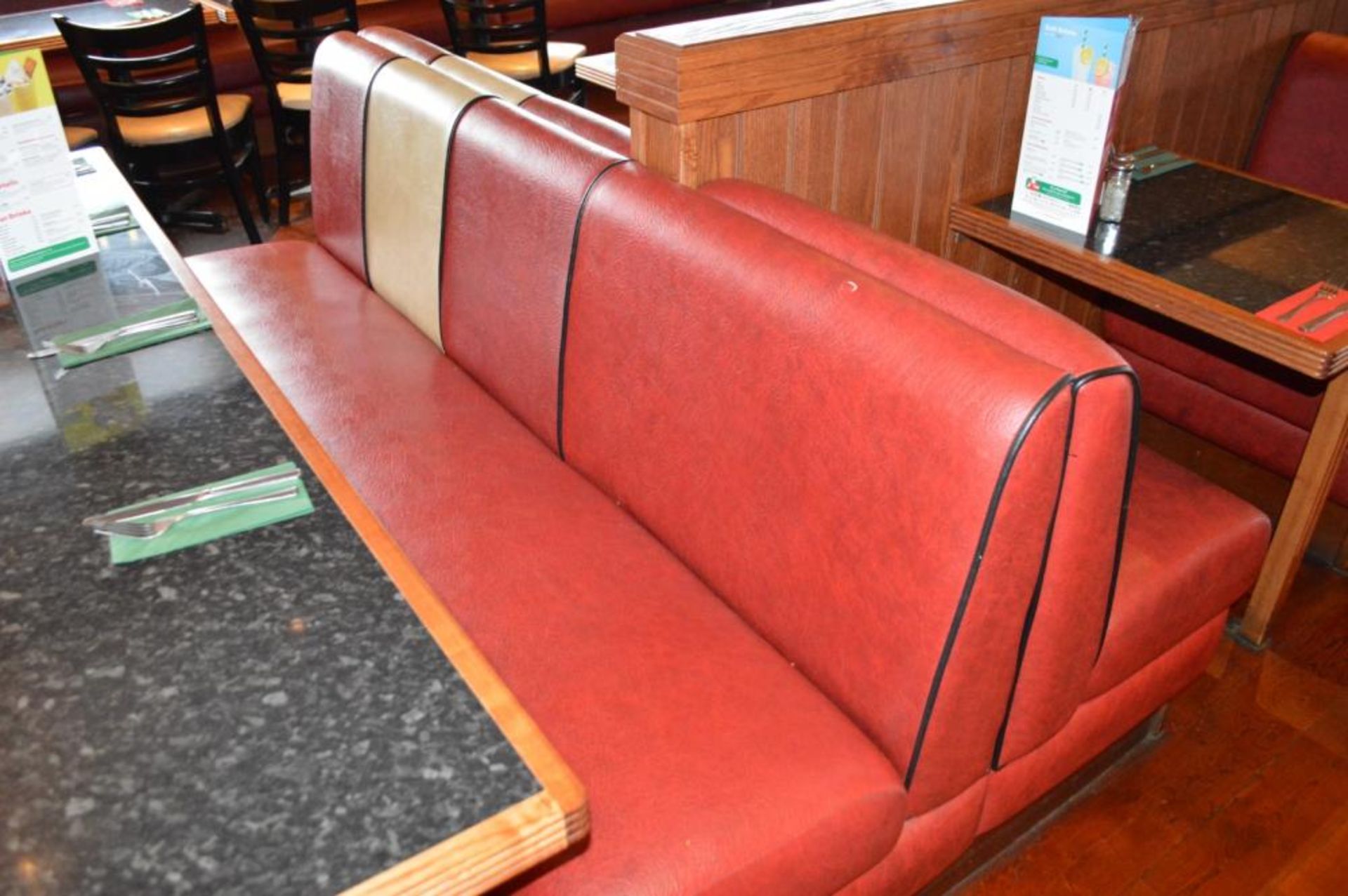 1 x Selection of Cosy Bespoke Seating Booths in a 1950's Retro American Diner Design With Dining Tab - Image 2 of 30