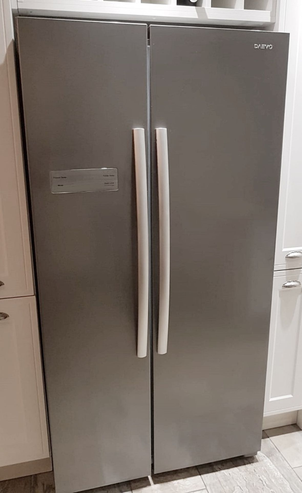 1 x Daewoo Frost Free Side-by-side American Fridge Freezer In Silver - Model: FRAH52B3S - NO VAT