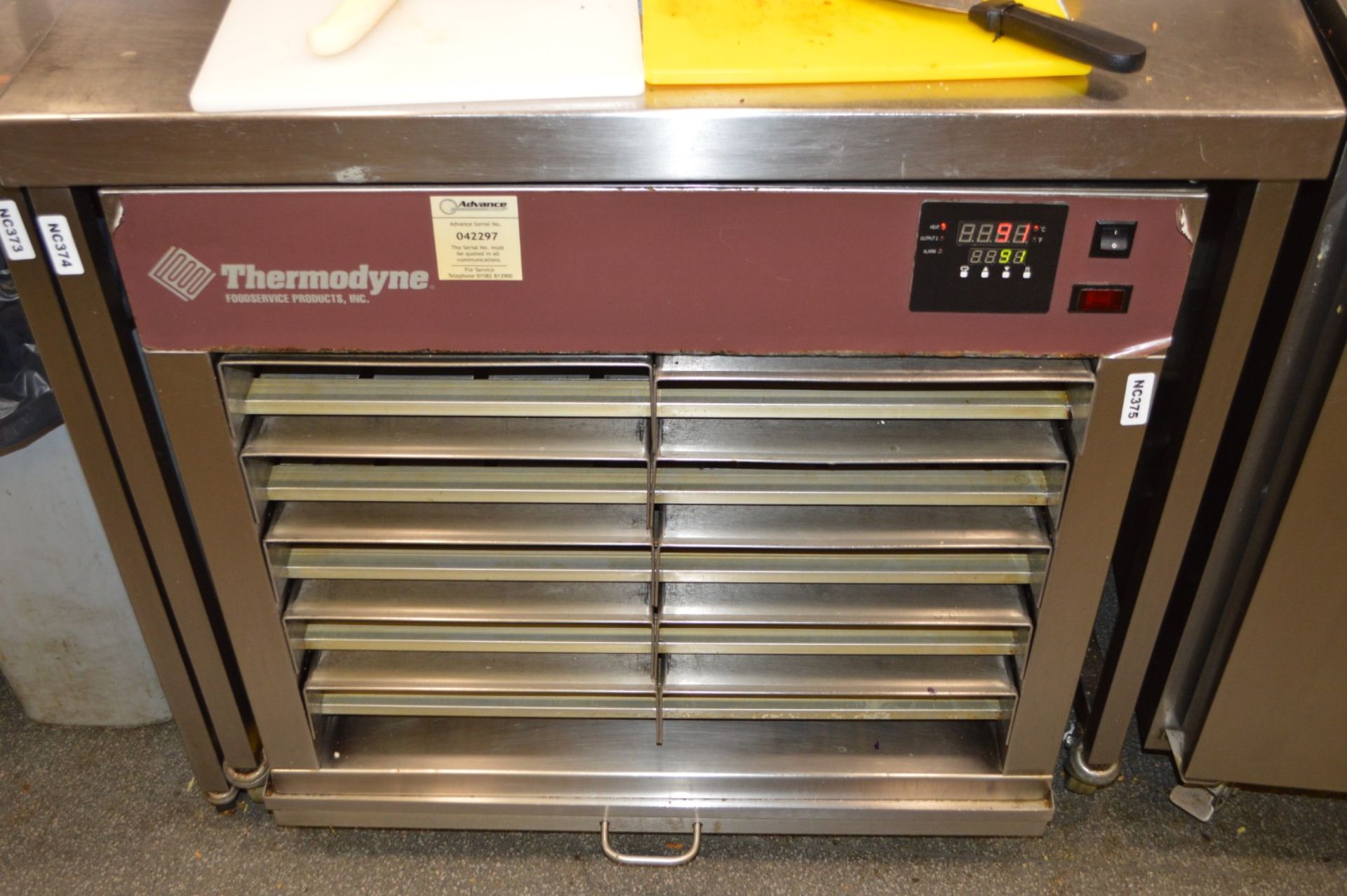 1 x Thermodyne Cook and Hold Food Warmer - H80 x W77 x D60 cms - Ref NC375 - CL390 - Location: - Image 2 of 2