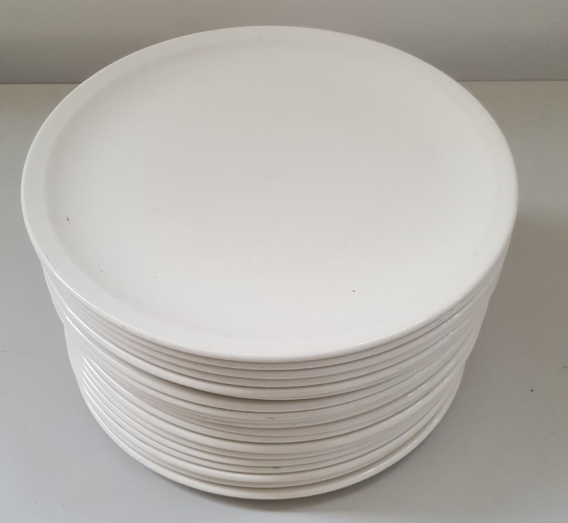 19 x Steelite Pizza Plates White 28CM - Ref CQ277