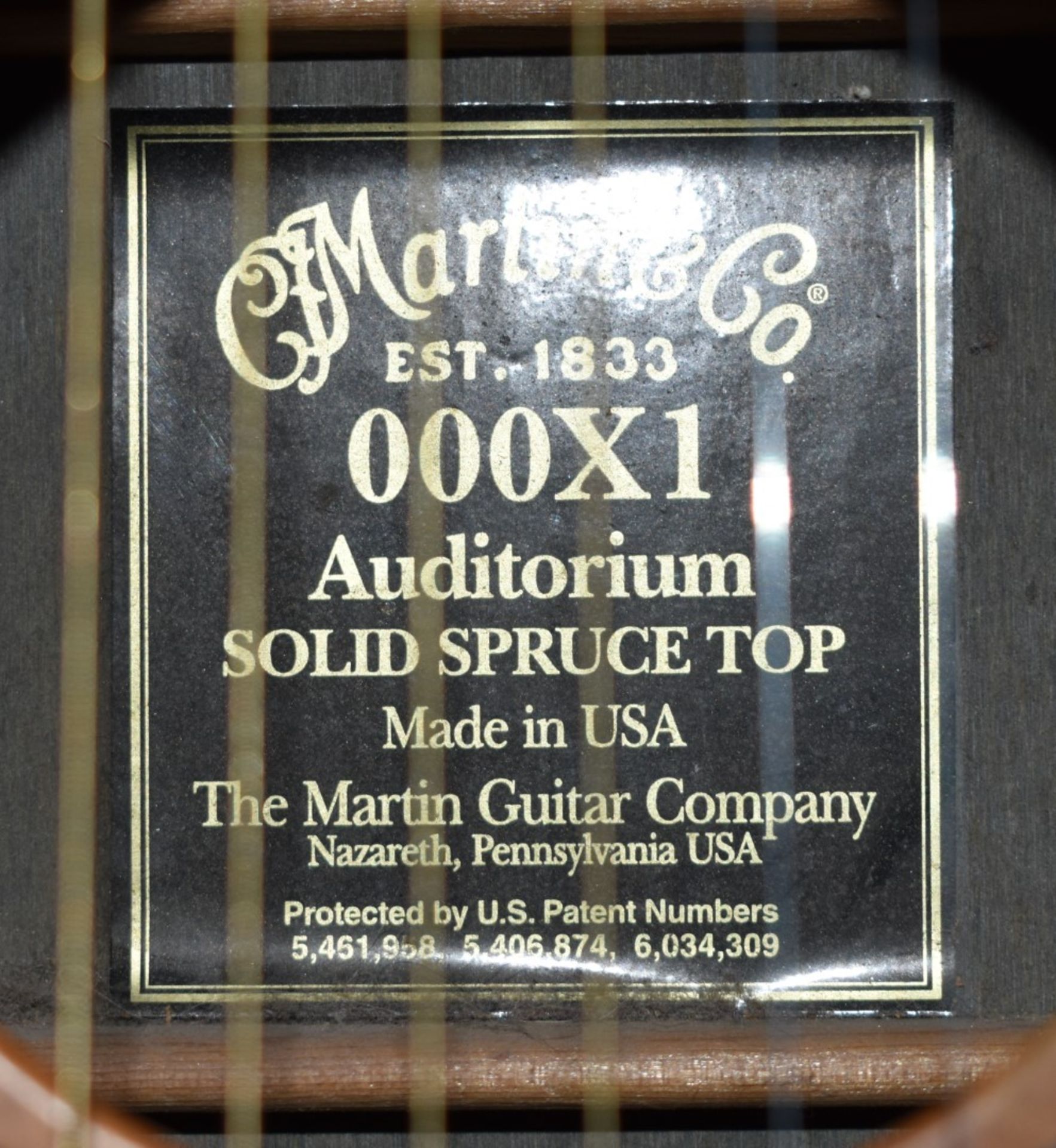 1 x Martin 2003 Auditorium Solid Spruce Top Acoustic Guitar - Model 000X1 - NO VAT ON THE HAMMER! - Image 9 of 10