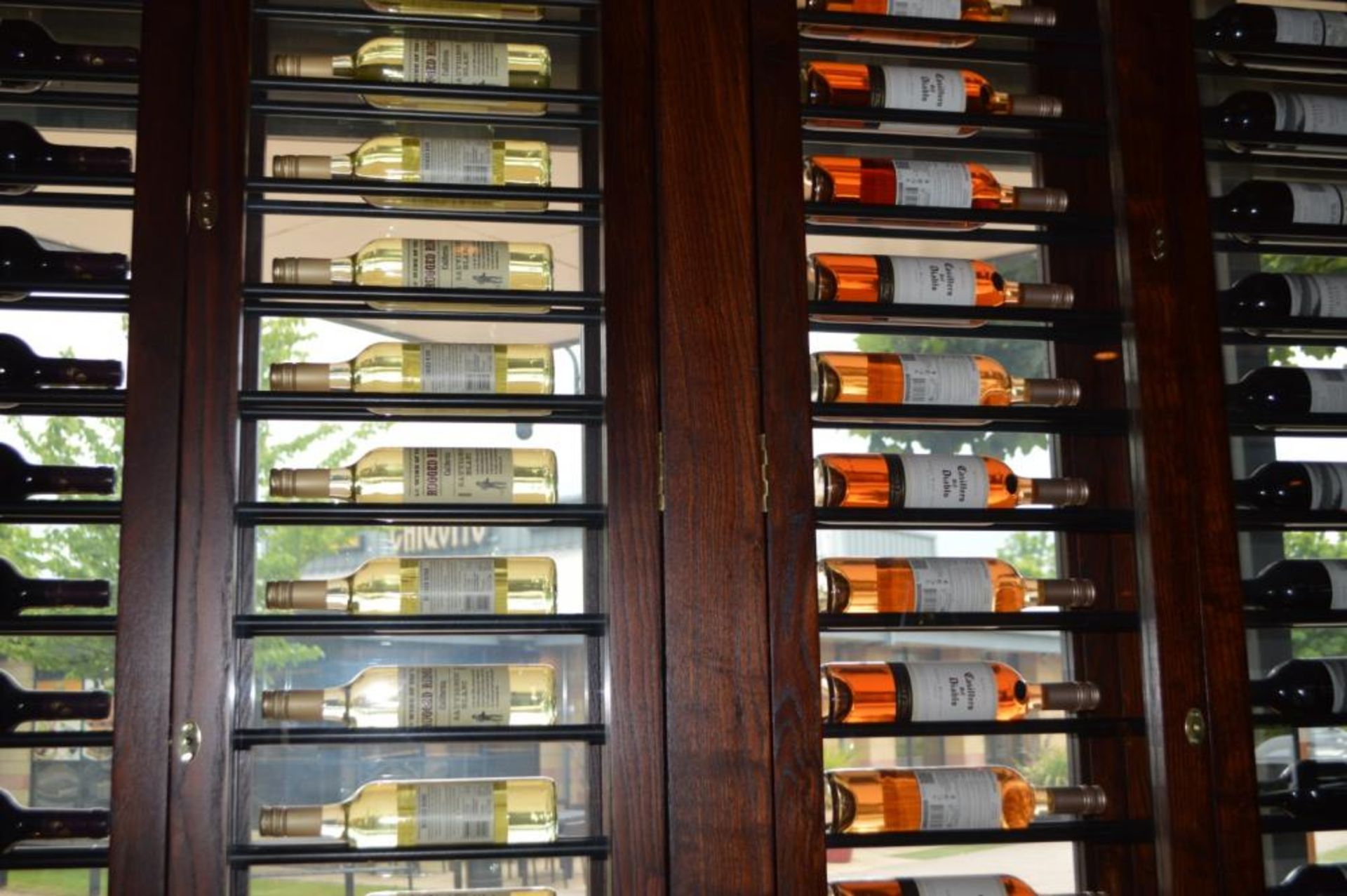 1 x Large Four Door Wine Bottle Display Cabinet With a 52 Bottle Capacity - H175 x W210 x D22 - Image 4 of 7