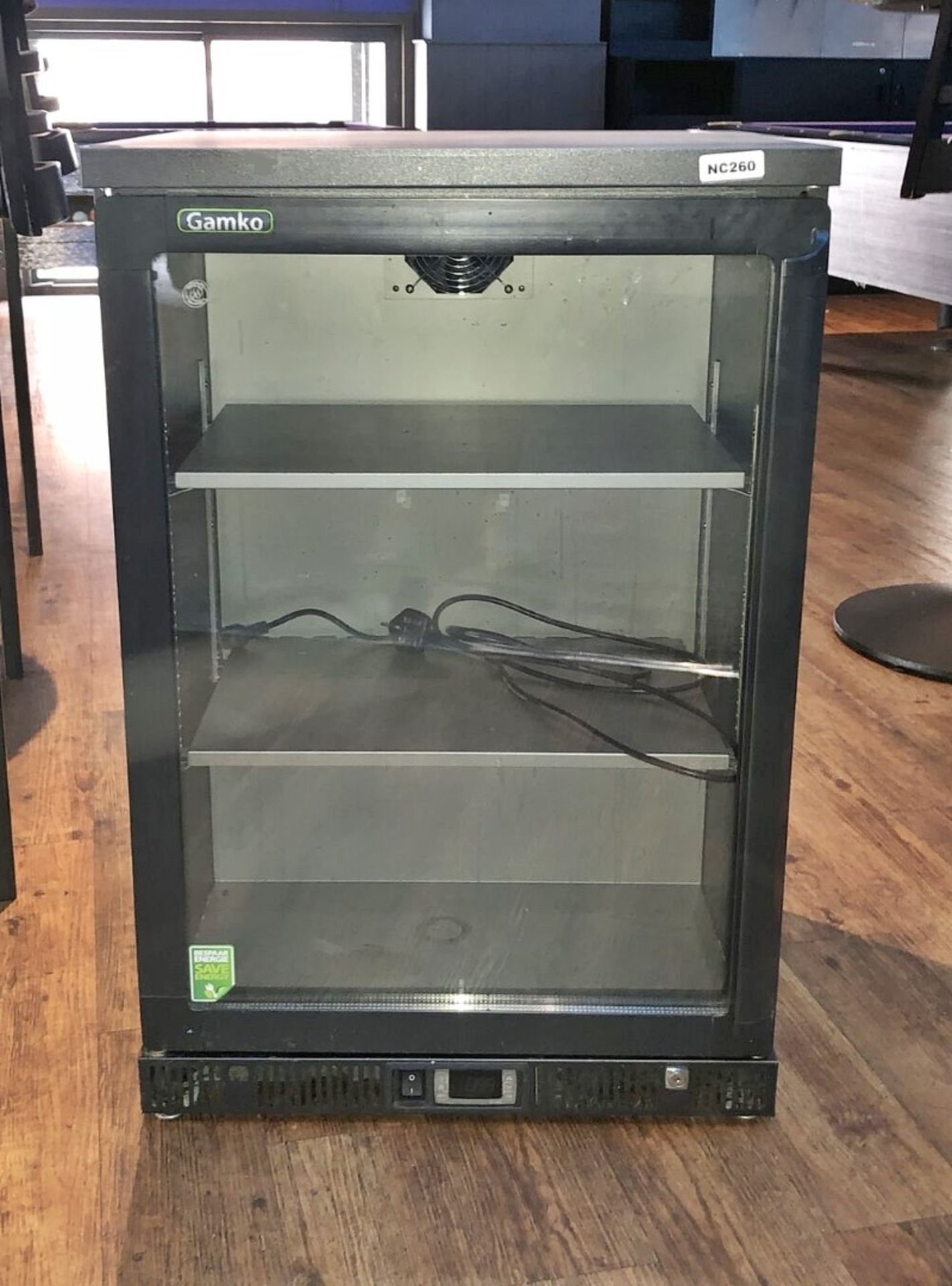 1 x Gamko MG2/150LG 150 Litre Single Door Back Bar Bottle Cooler - CL372 - Ref: NC260 - Location: Bo - Image 5 of 5