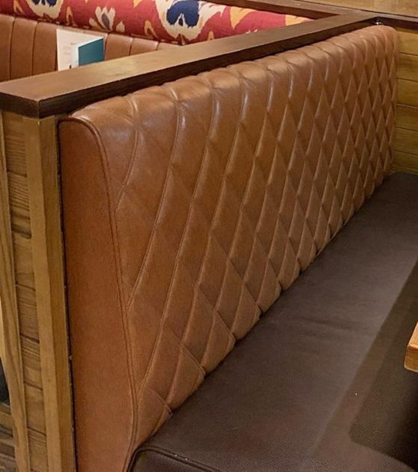 4 x Sections Of Upholstered Restaurant Booth Seating - Single And Double-Sided - CL339 - From a Popu - Image 2 of 4