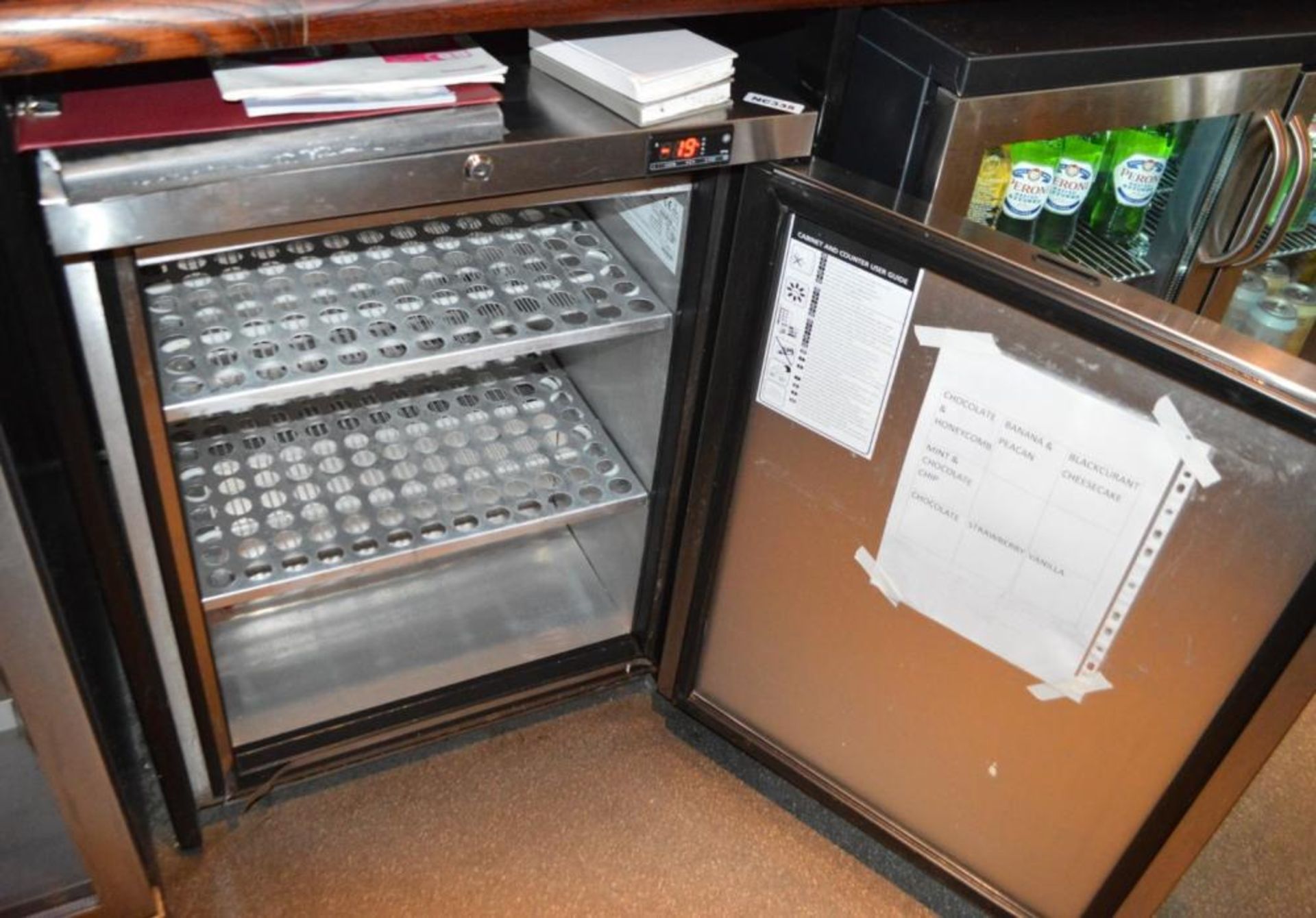 1 x Foster Undercounter Single Door Refrigerator With Stainless Steel Finish - Model HR150-A - H80 x - Image 3 of 4