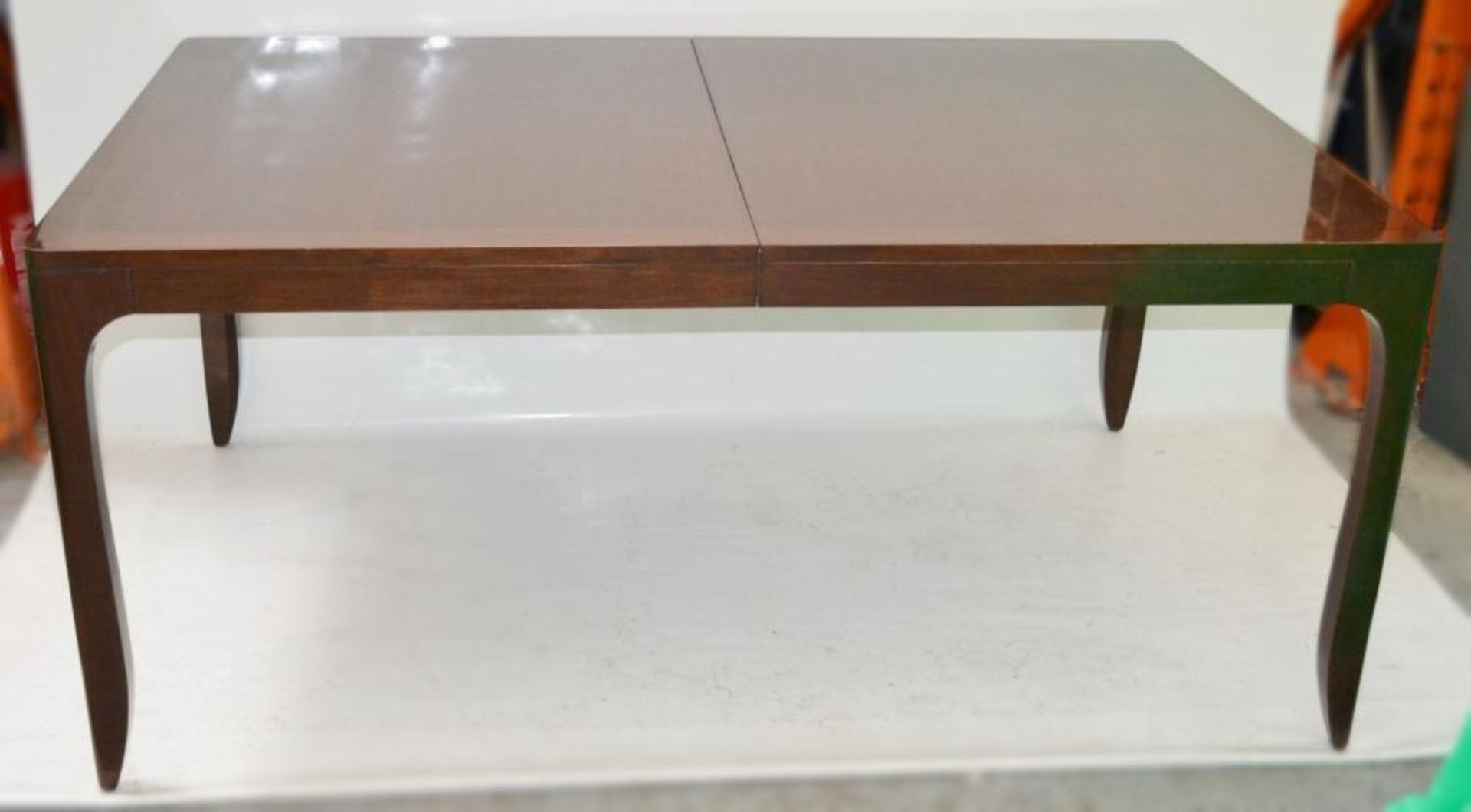 1 x BARBARA BARRY "Perfect Parsons" Dining Table In Dark Walnut - Includes Extensions Leaves - 2.8 M - Bild 2 aus 17