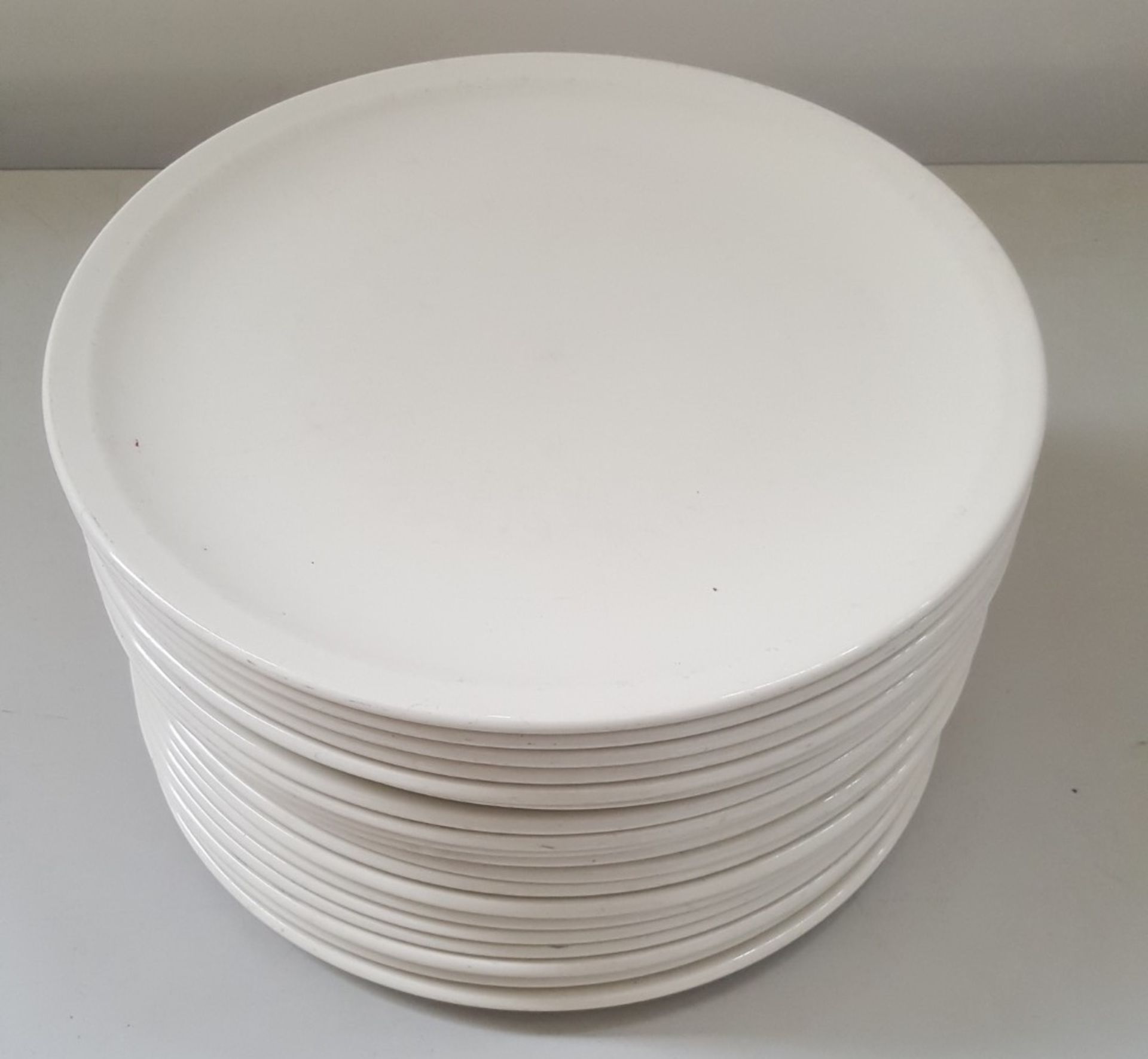 19 x Steelite Pizza Plates White 28CM - Ref CQ276 - Bild 4 aus 4