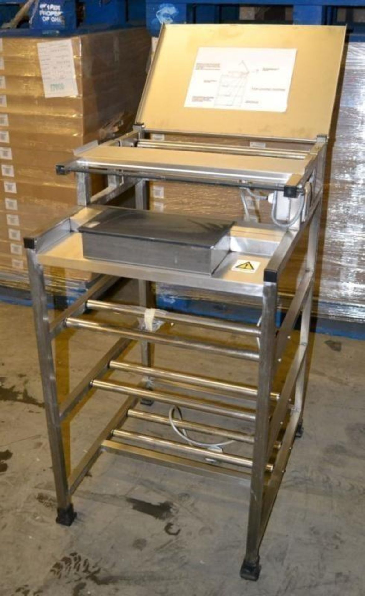 1 x Metalcraft Tray Stretch Wrapping Machine - Dimensions: 56 x 61.5 x 94.5cm - Ref: MC139 - CL282 - - Image 4 of 10
