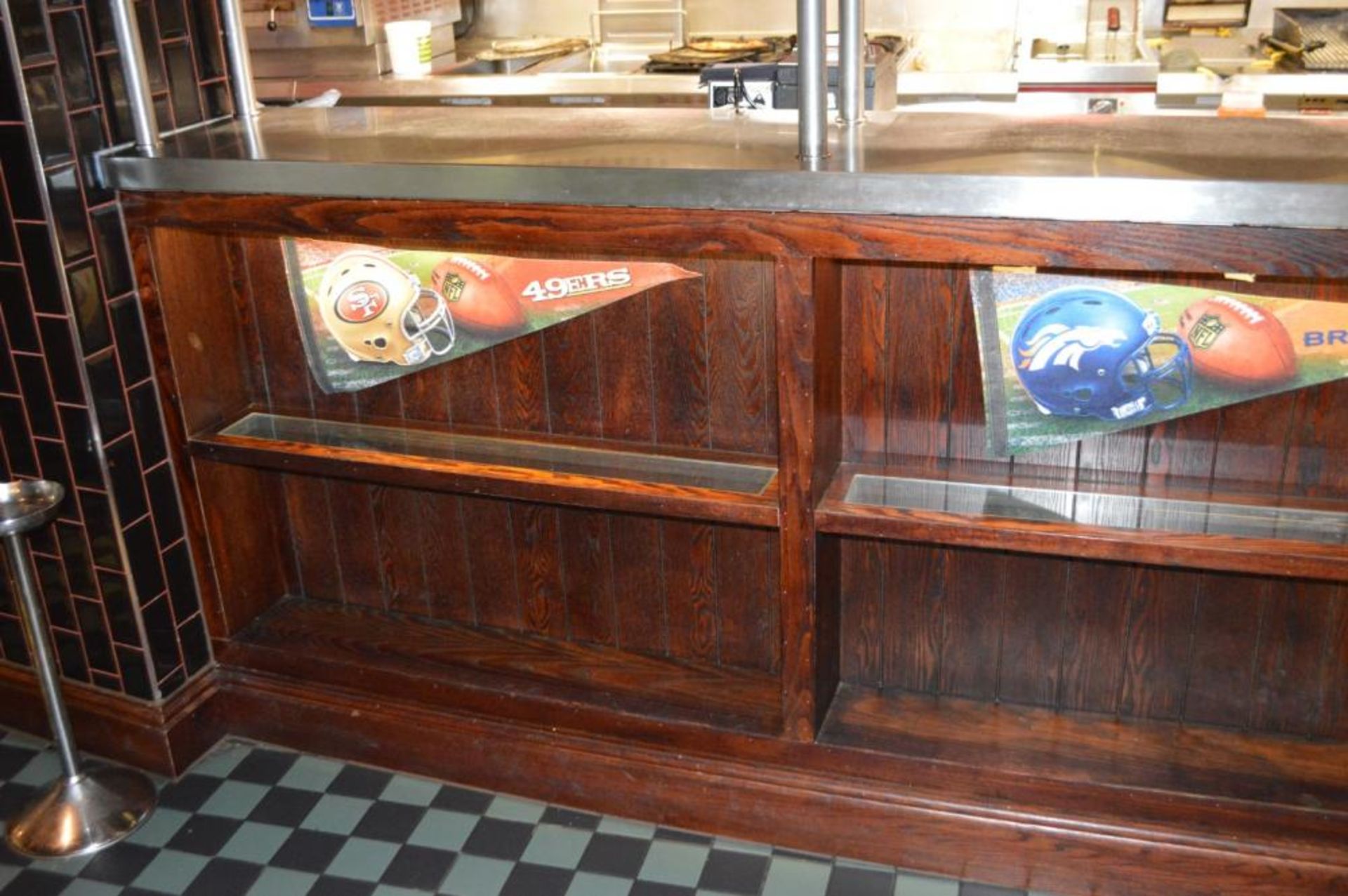 1 x Restaurant Food Collection Gantry Partition With Illuminated Display Shelves and Stainless Steel - Image 2 of 10