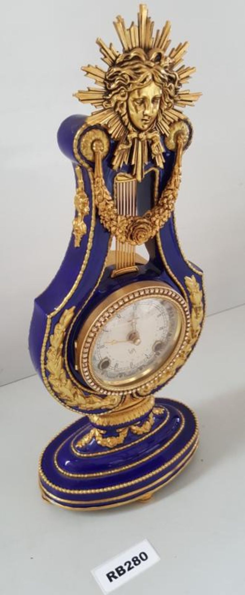 1 x Marie-Antoinette Fine Porcelain Clock - Ref RB280 E - Dimensions: H38/L15/W10 cm - CL334 - Locat - Image 2 of 6