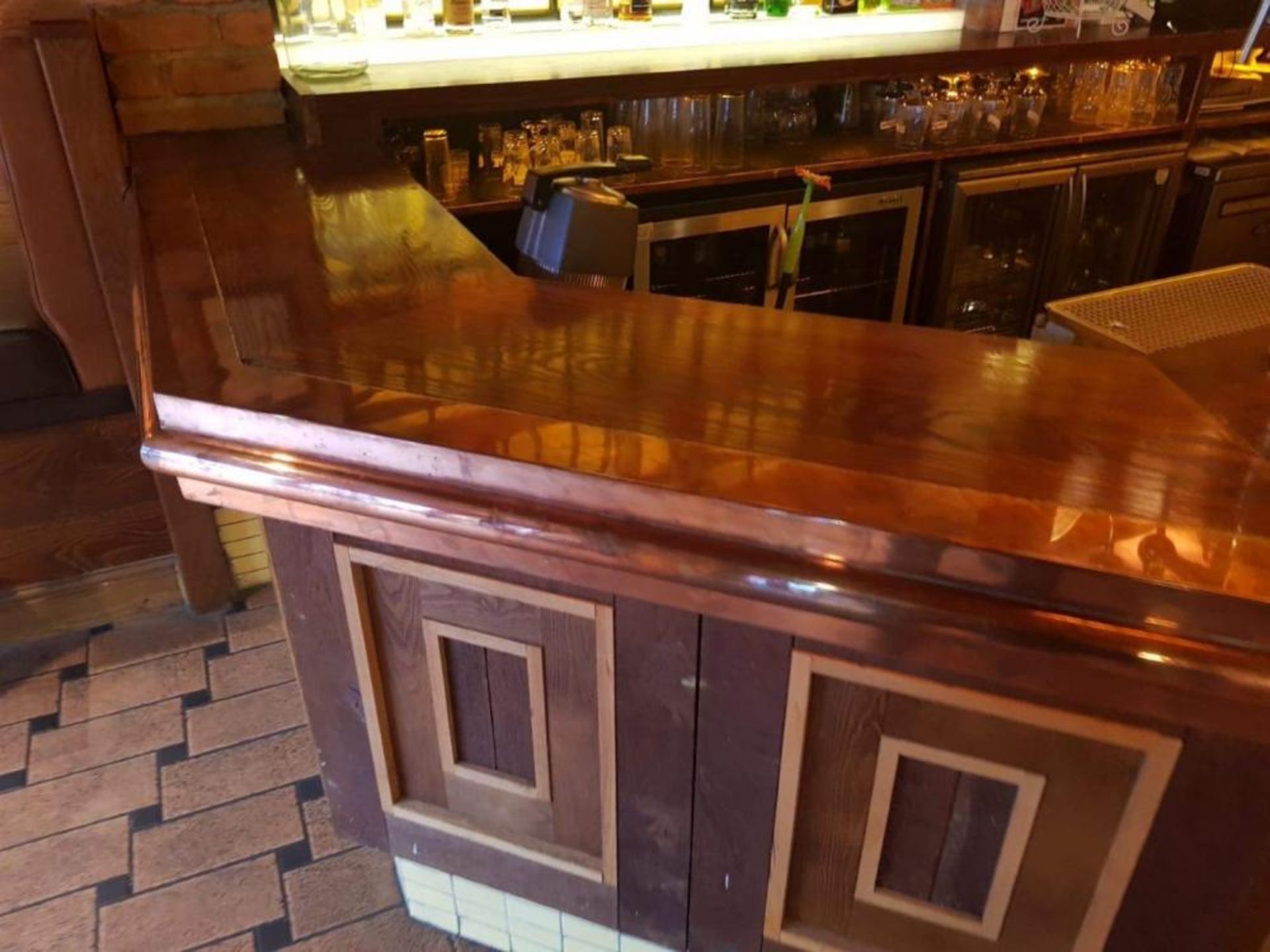 1 x Pub / Restaurant Bar From Mexican Themed Restaurant - Includes Both Front Counter, Back Unit And - Bild 3 aus 11