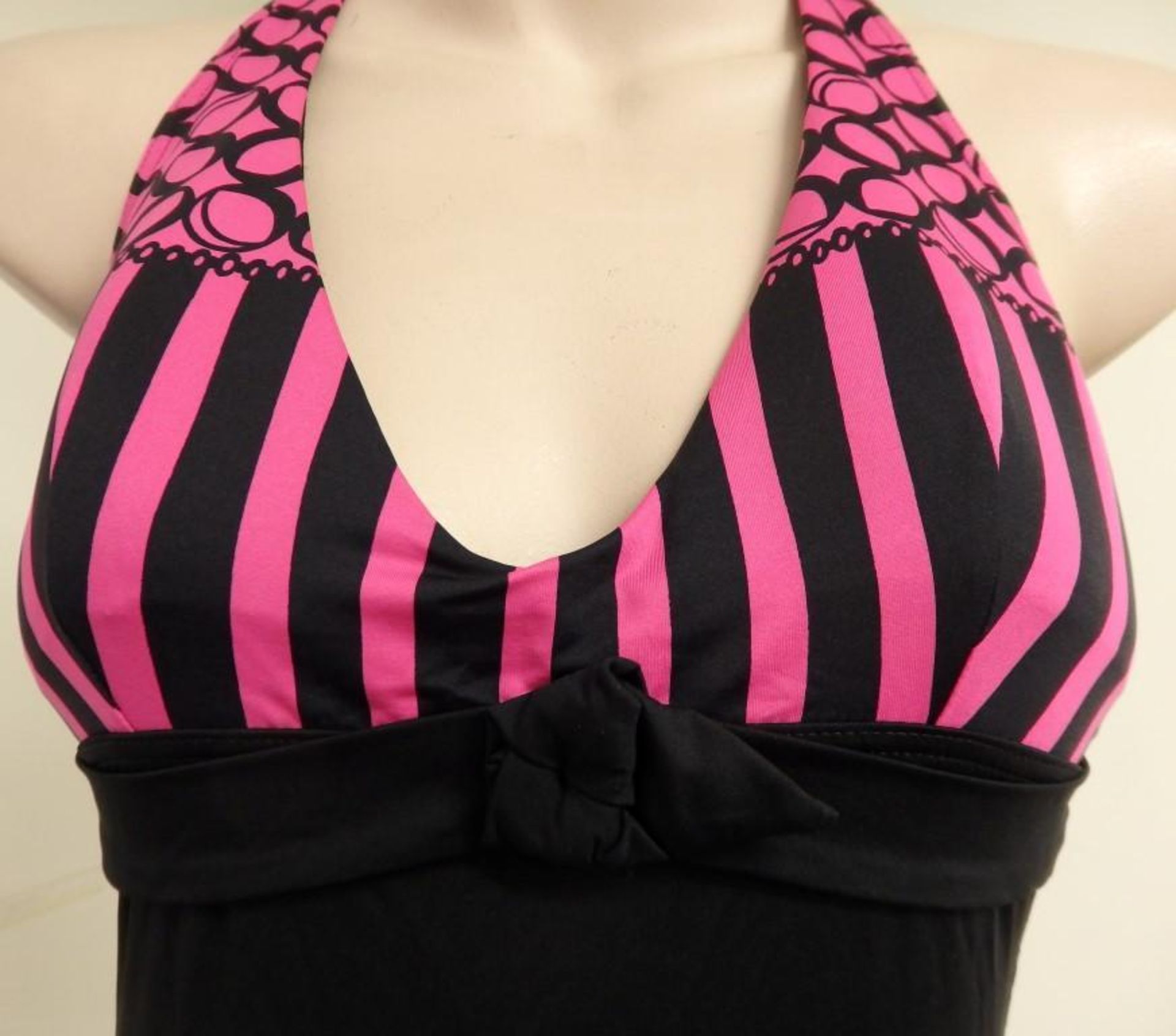 1 x Rasurel - Black/Pink patterned - Borneo Swimsuit - R20434 - Size 2C - UK 32 - Fr 85 - EU/Int 70 - Image 7 of 7