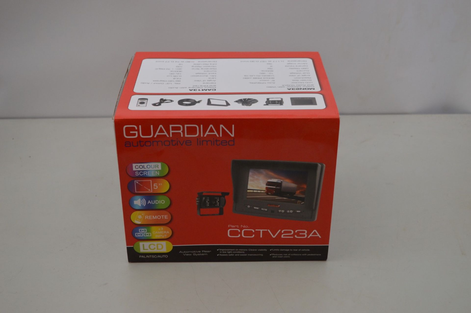 1 x Guardian CCTV23A Reverse Camera System - Ref RC153