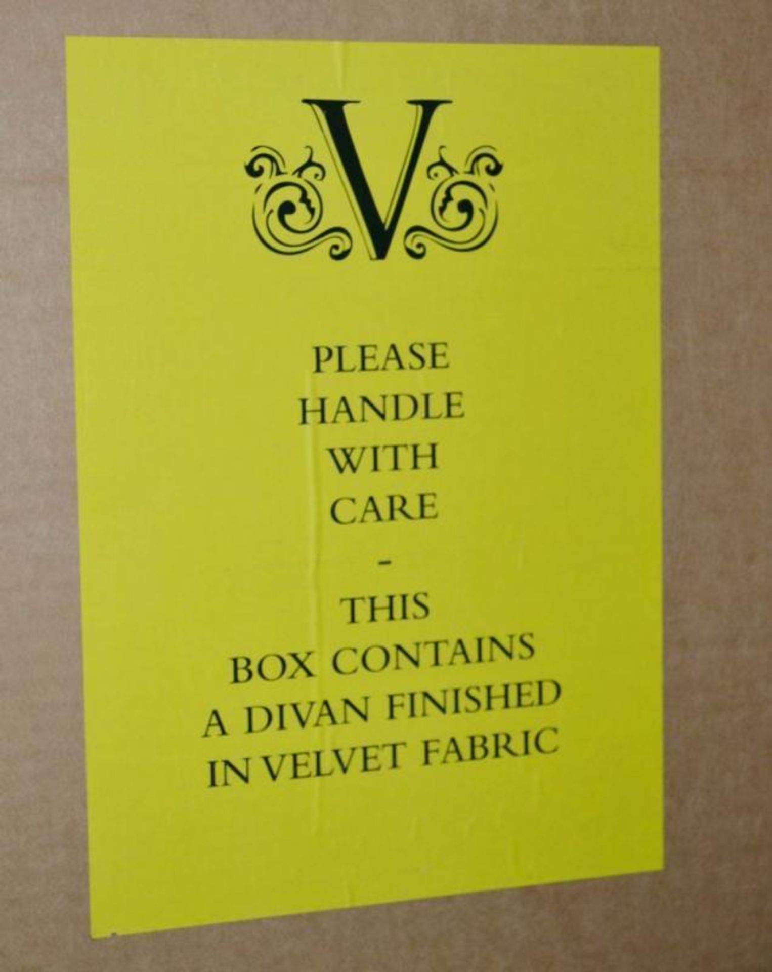 1 x VISPRING Prestige Divan Base In A Light Grey Velvet - Custom Super King Size: 180 x 215cm - Ref: - Image 3 of 9