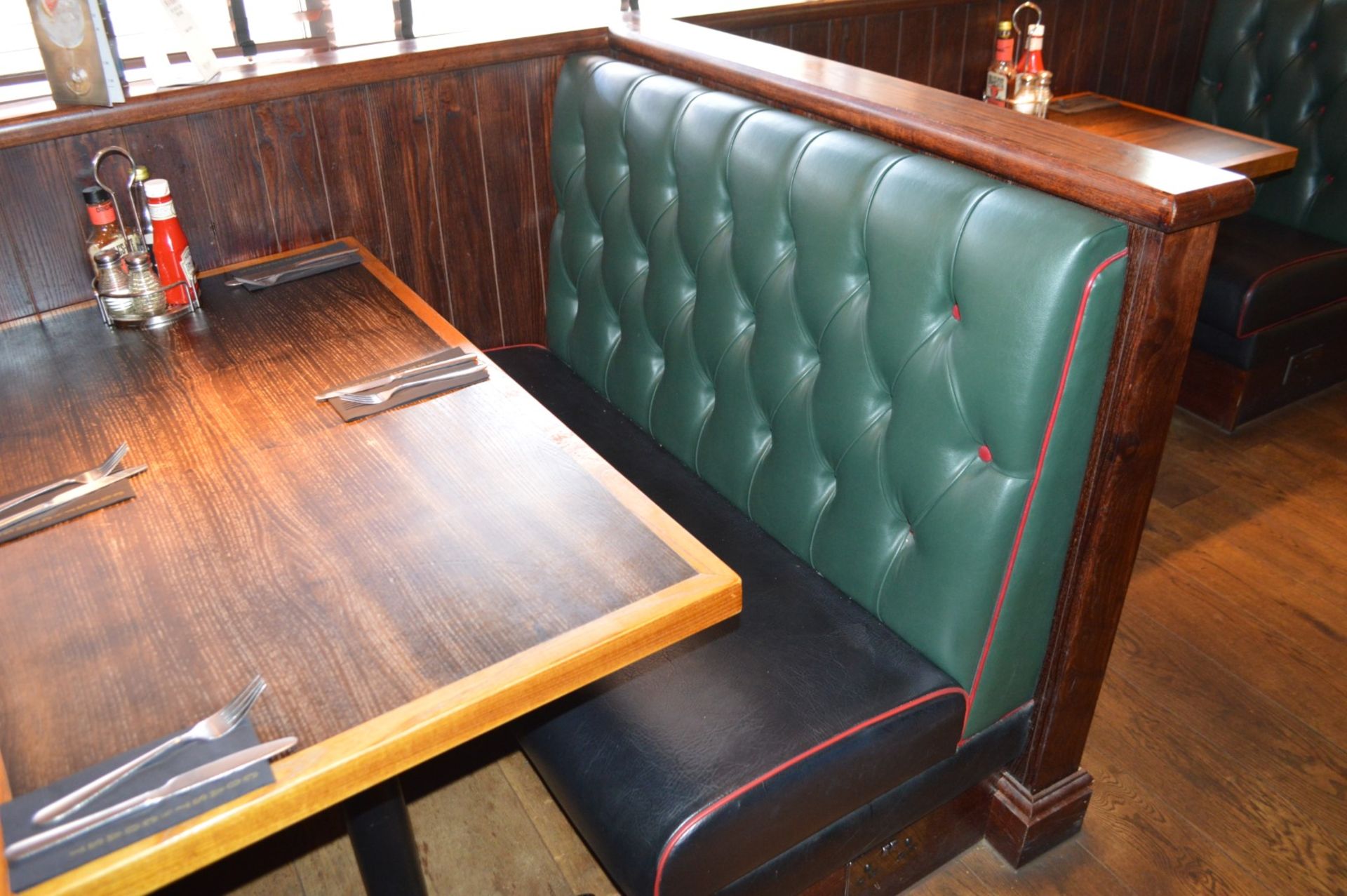 3 x Sections of Restaurant Booth Seating - Include 2 x Double End Seats and 1 x Double Back to - Image 7 of 9