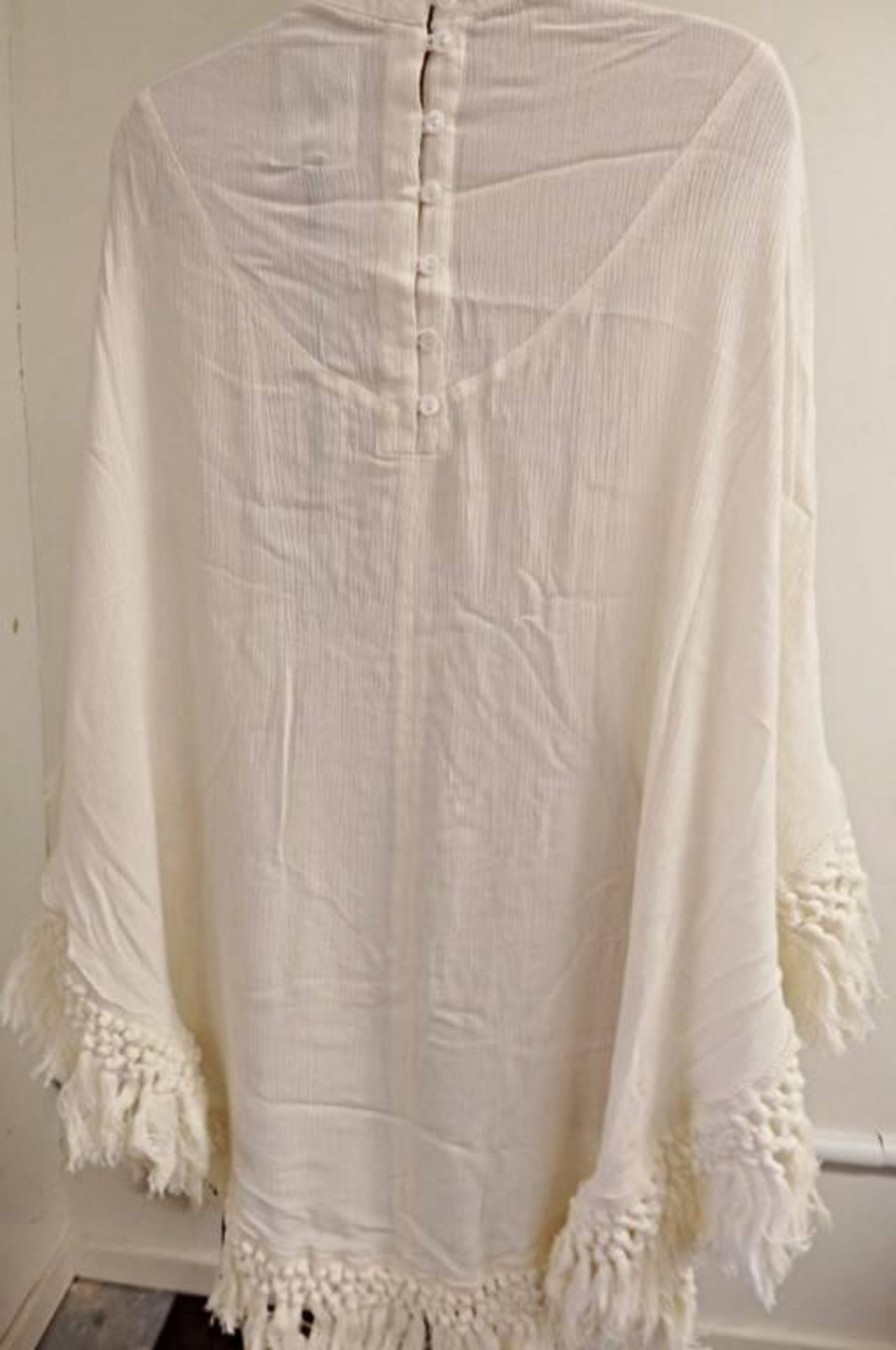 1 x One Teaspoon - Muchachos Cream Top - Size 12 - Style OT11009 - 100% Rayon - Beachwear - Ref: JRS - Image 6 of 9