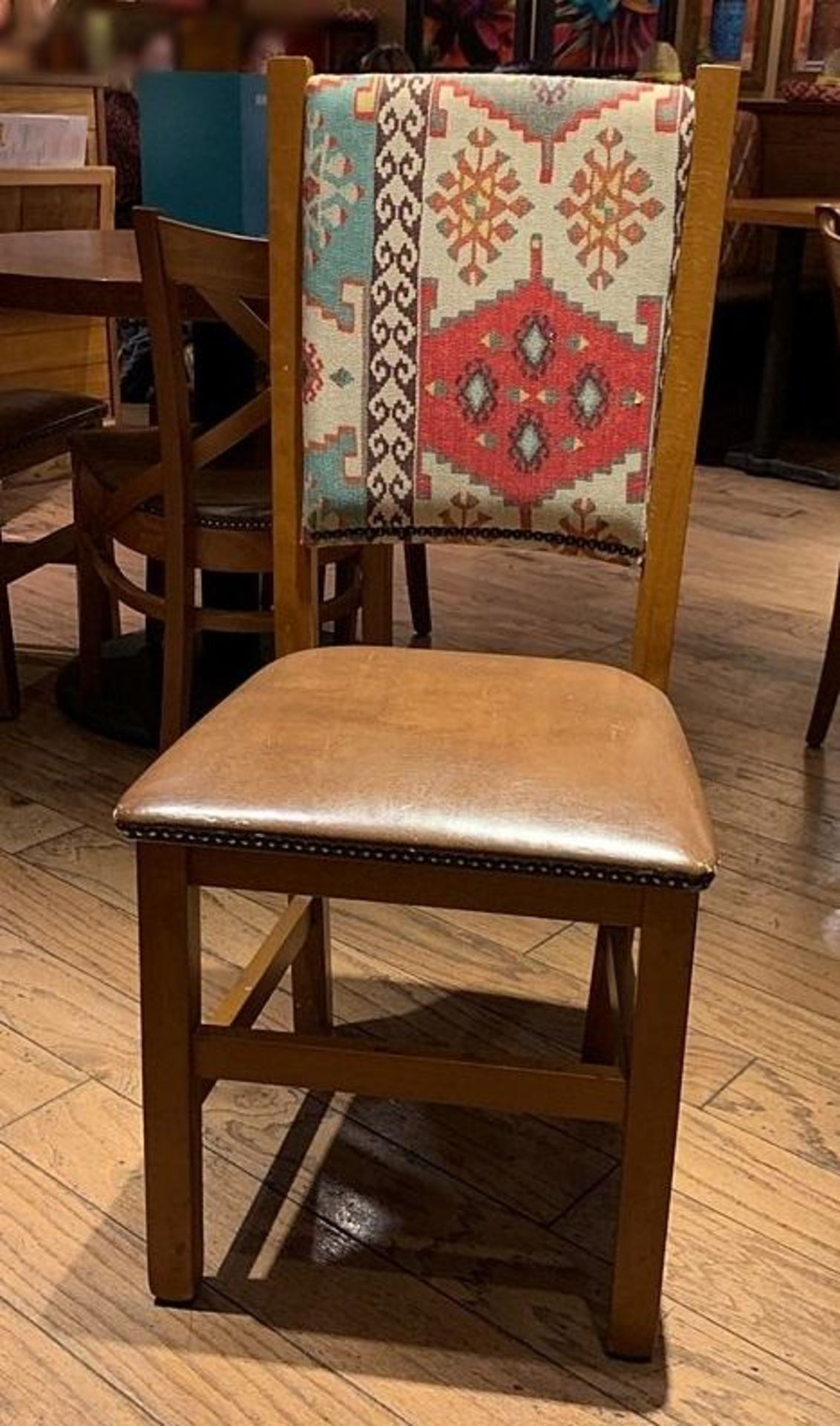 10 x Hi Backed Upholstered Wooden Dining Chair - Dimensions: H100 W46cm - CL339 - From a Popular Mex