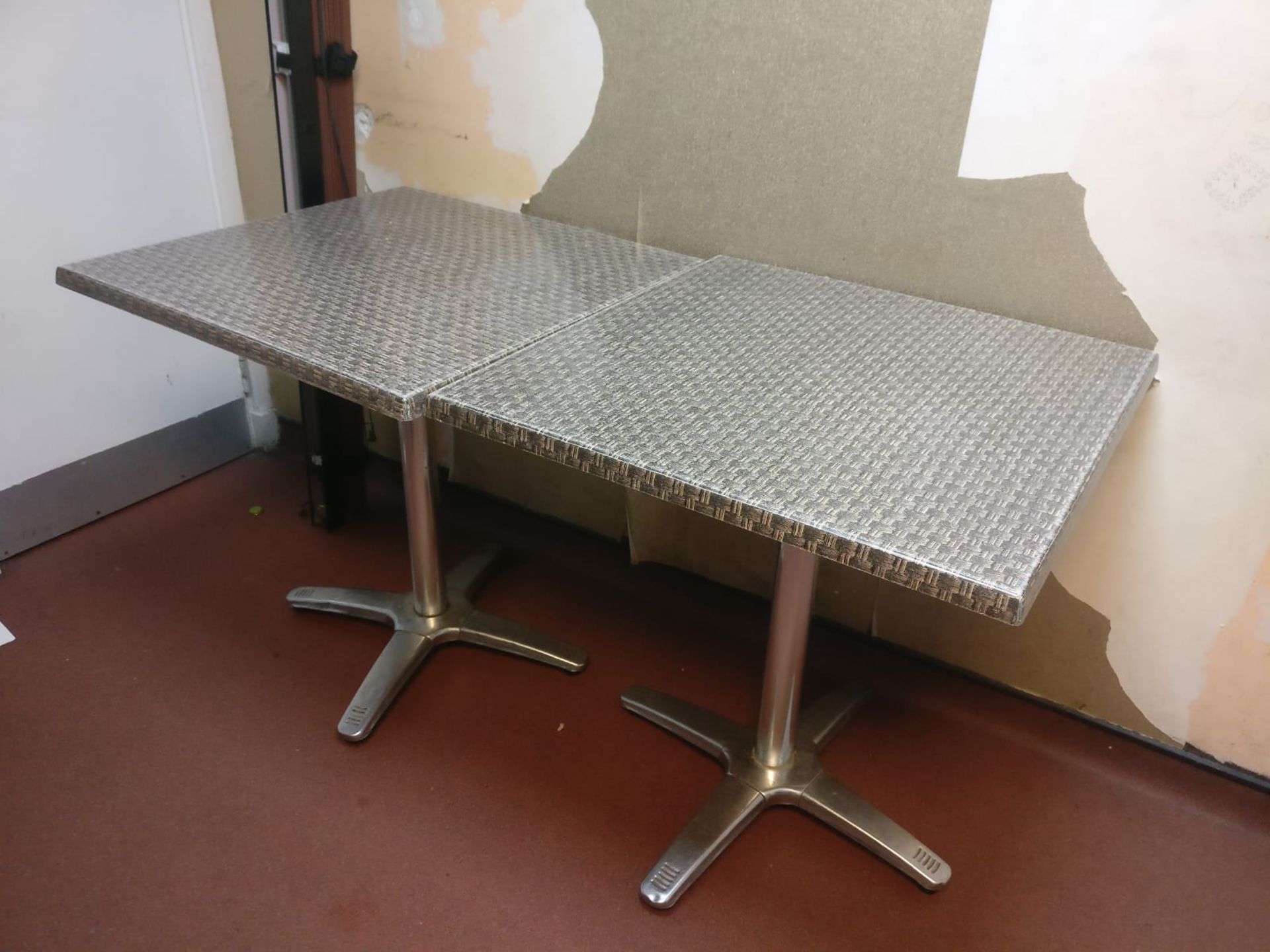 2 x Outdoor Garden Tables - CL357 - Location: Bolton BL1