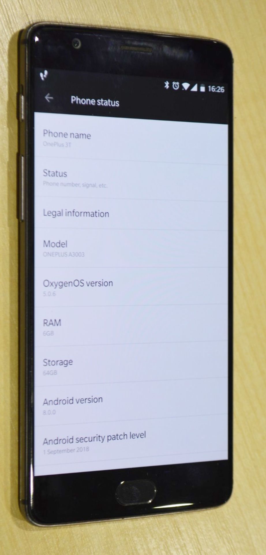 1 x Oneplus 3T Mobile Phone - 6gb Ram 64gb Storage - 5.5" Screen - Unlocked - NO VAT ON THE HAMMER!