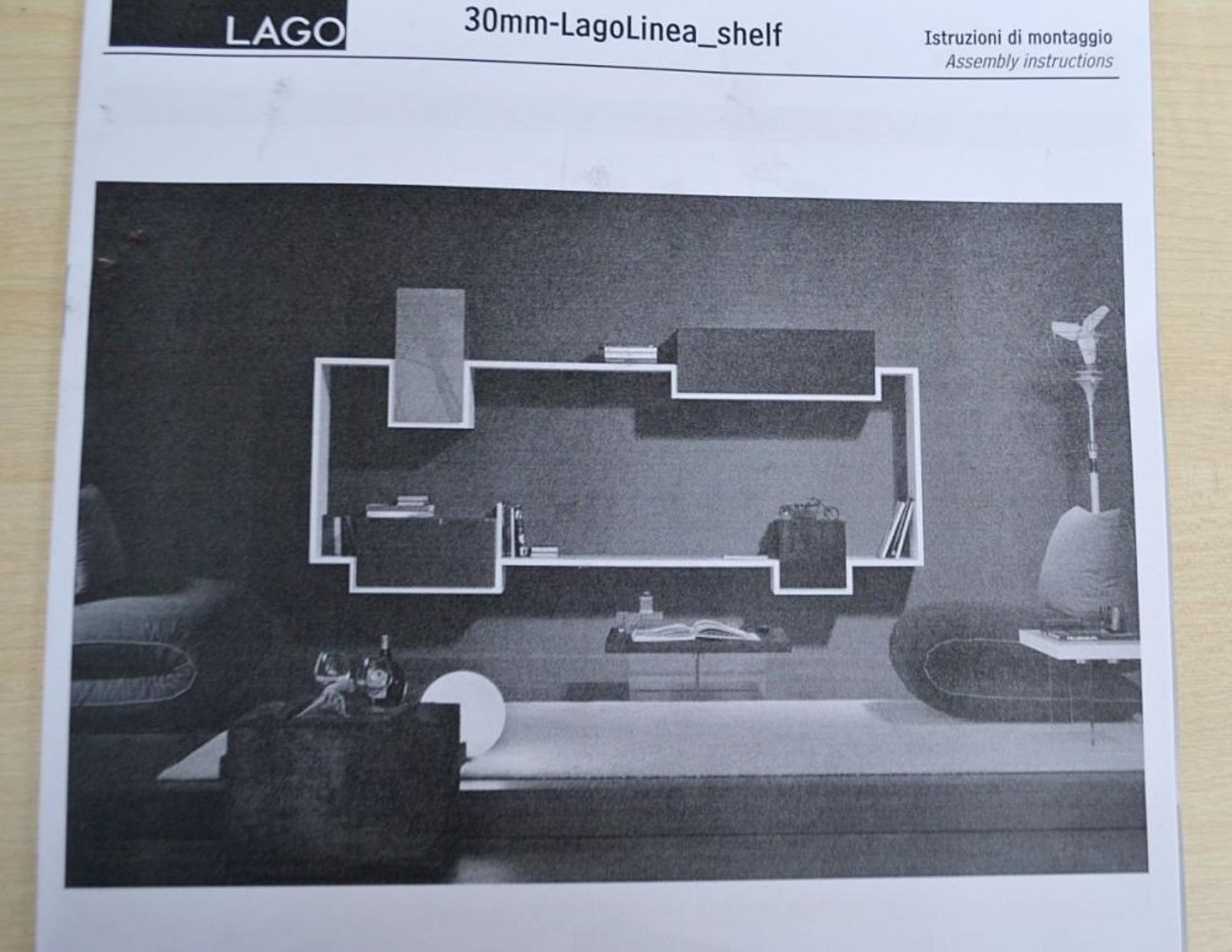 1 x LAGO 'Lagolinea' 30mm Modular Wall-Mounted Designer Shelving System - Boxed Stock - Ref: 5766889 - Image 5 of 10