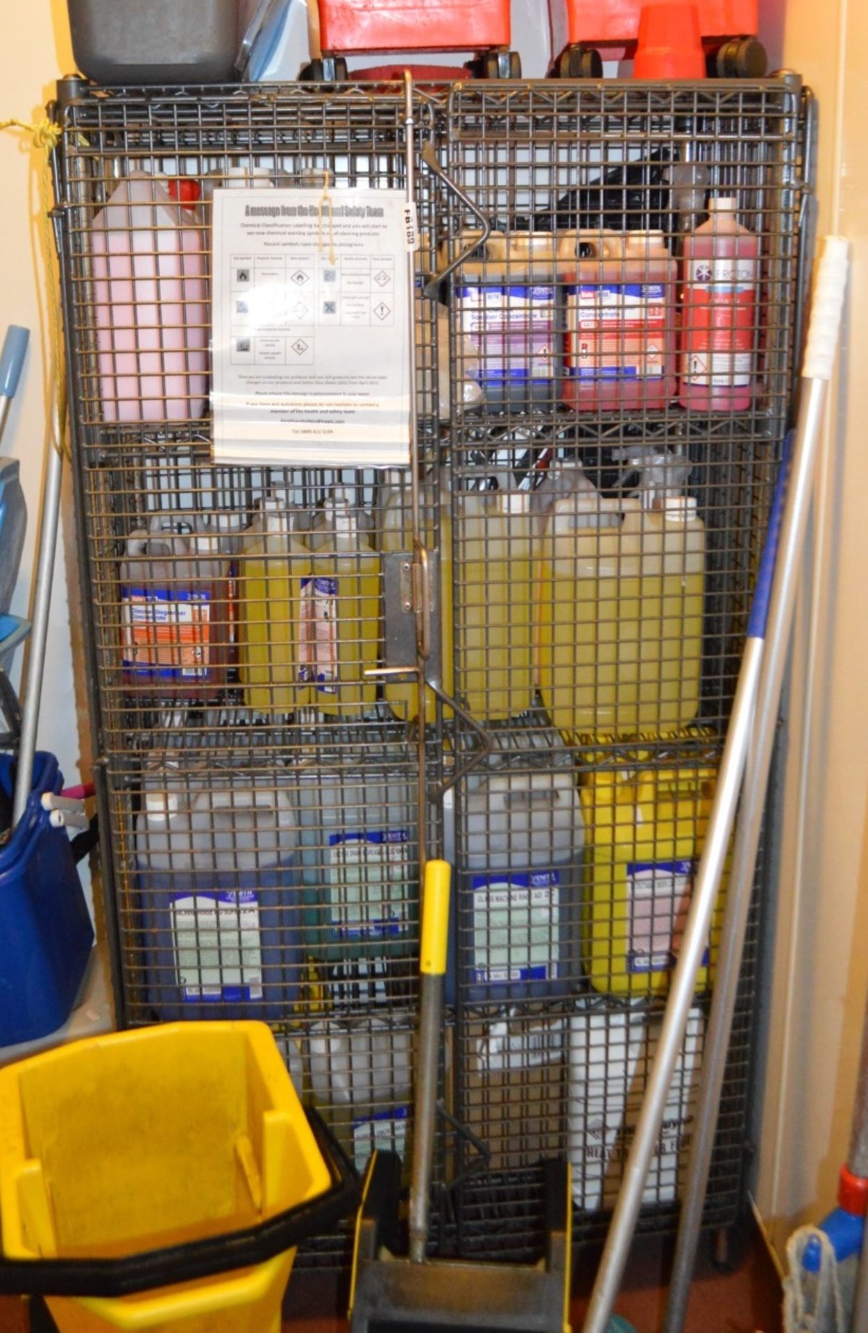 1 x Wines / Spirits Lockable Security Cage - H160 x W80 x D40 cms - CL357 - Location: Bolton BL1