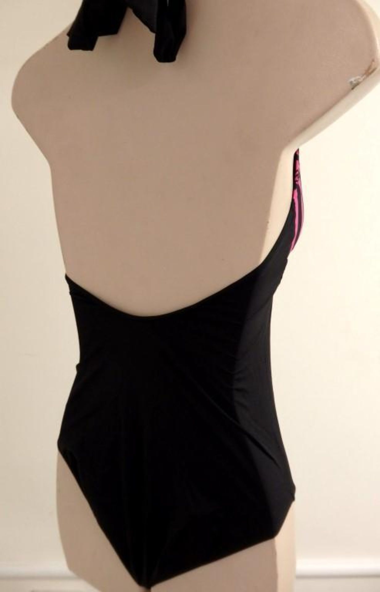 1 x Rasurel - Black/Pink patterned - Borneo Swimsuit - R20434 - Size 2C - UK 32 - Fr 85 - EU/Int 70 - Image 6 of 7