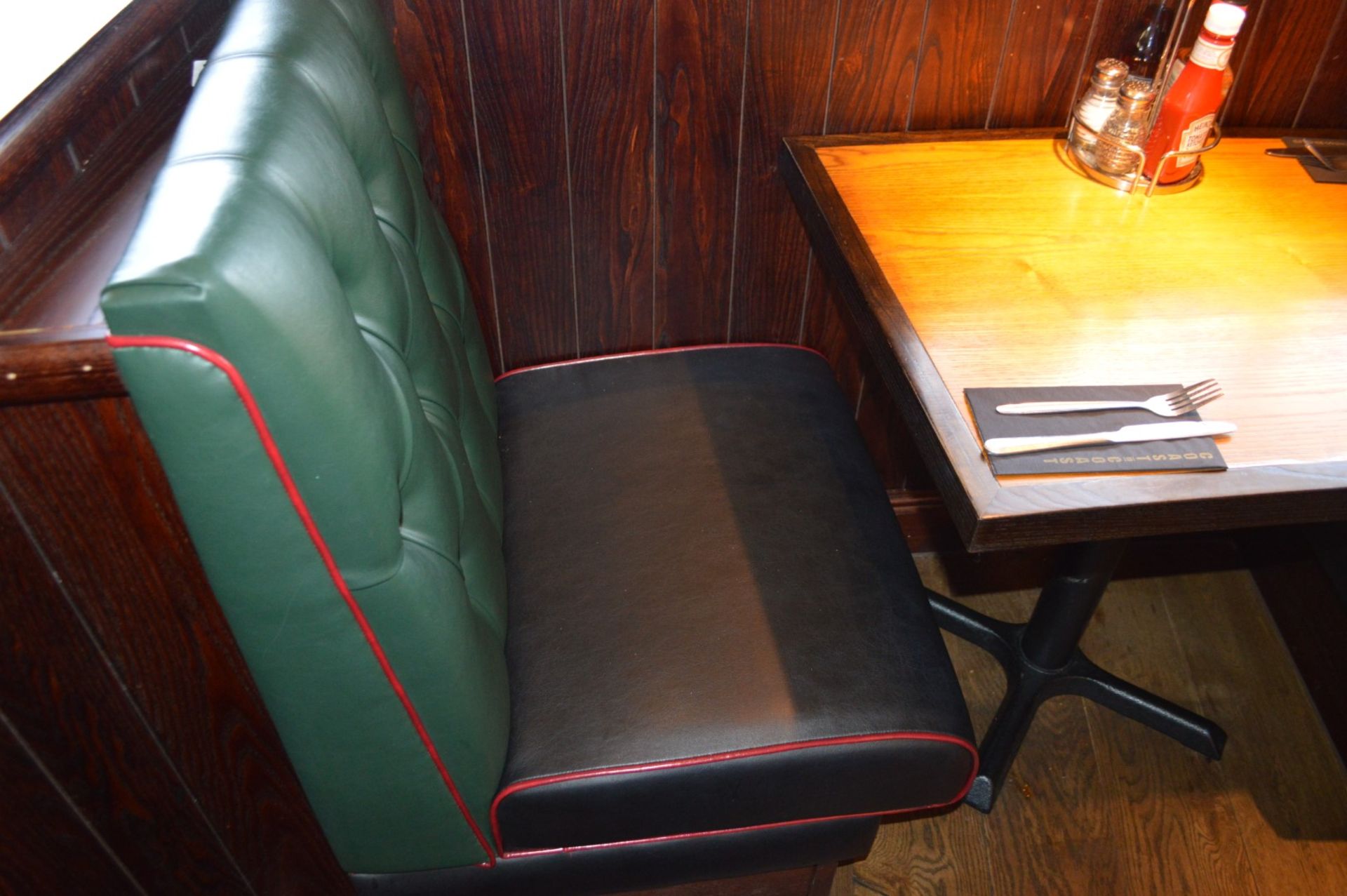 4 x Sections of Restaurant Booth Seating - Include 2 x Single Seats and 2 x Single Back to Back Seat - Image 3 of 12