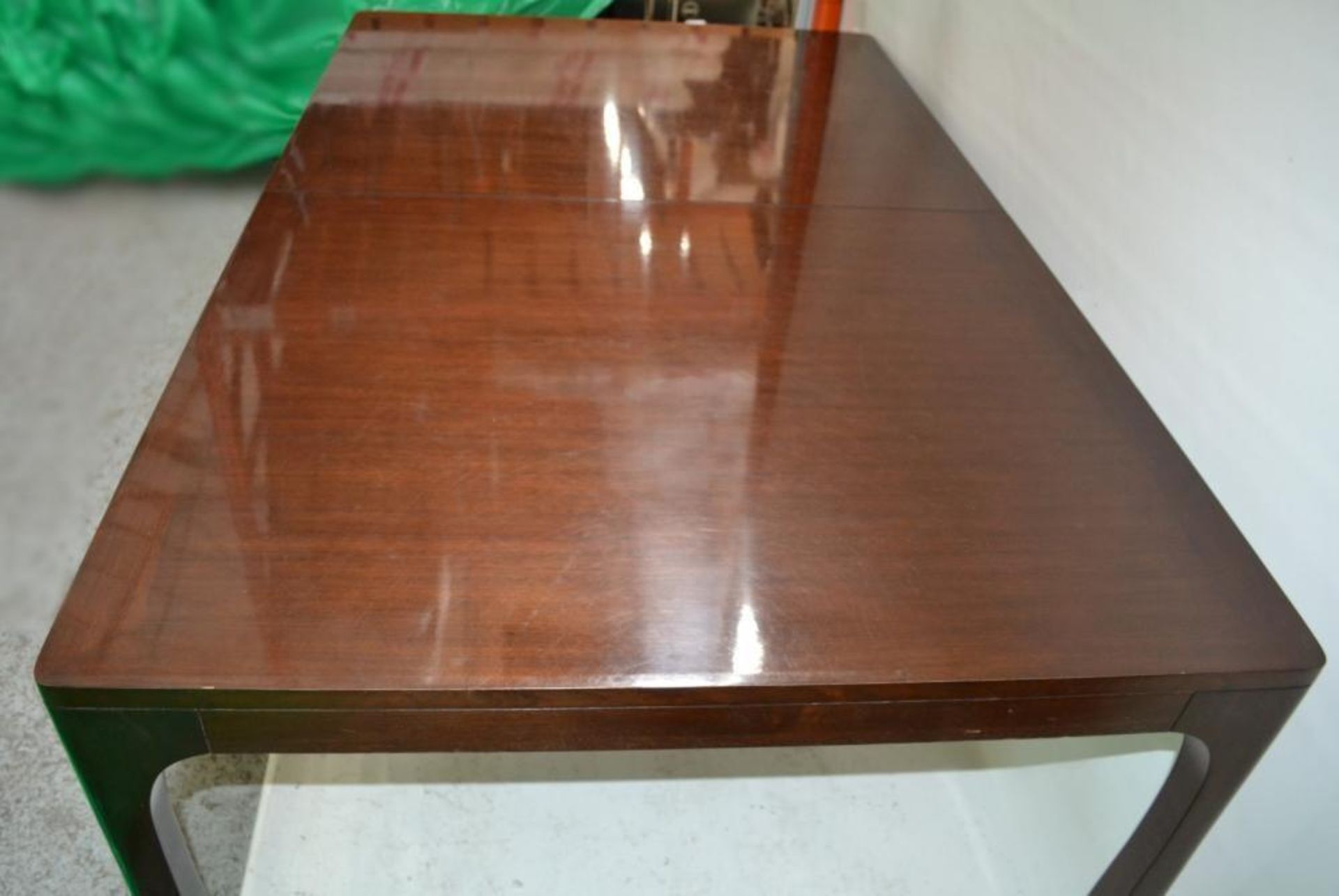 1 x BARBARA BARRY "Perfect Parsons" Dining Table In Dark Walnut - Includes Extensions Leaves - 2.8 M - Bild 4 aus 17