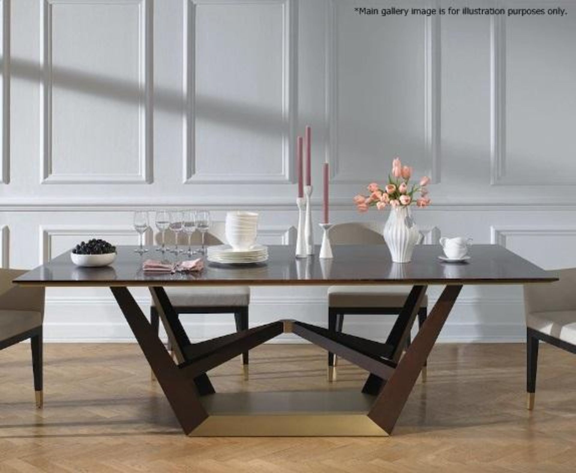 1 x PORADA Ellington Dining Table (Base Only) - Ref: 5568978 - Dimensions: W160 x D88 x H71cm - CL01