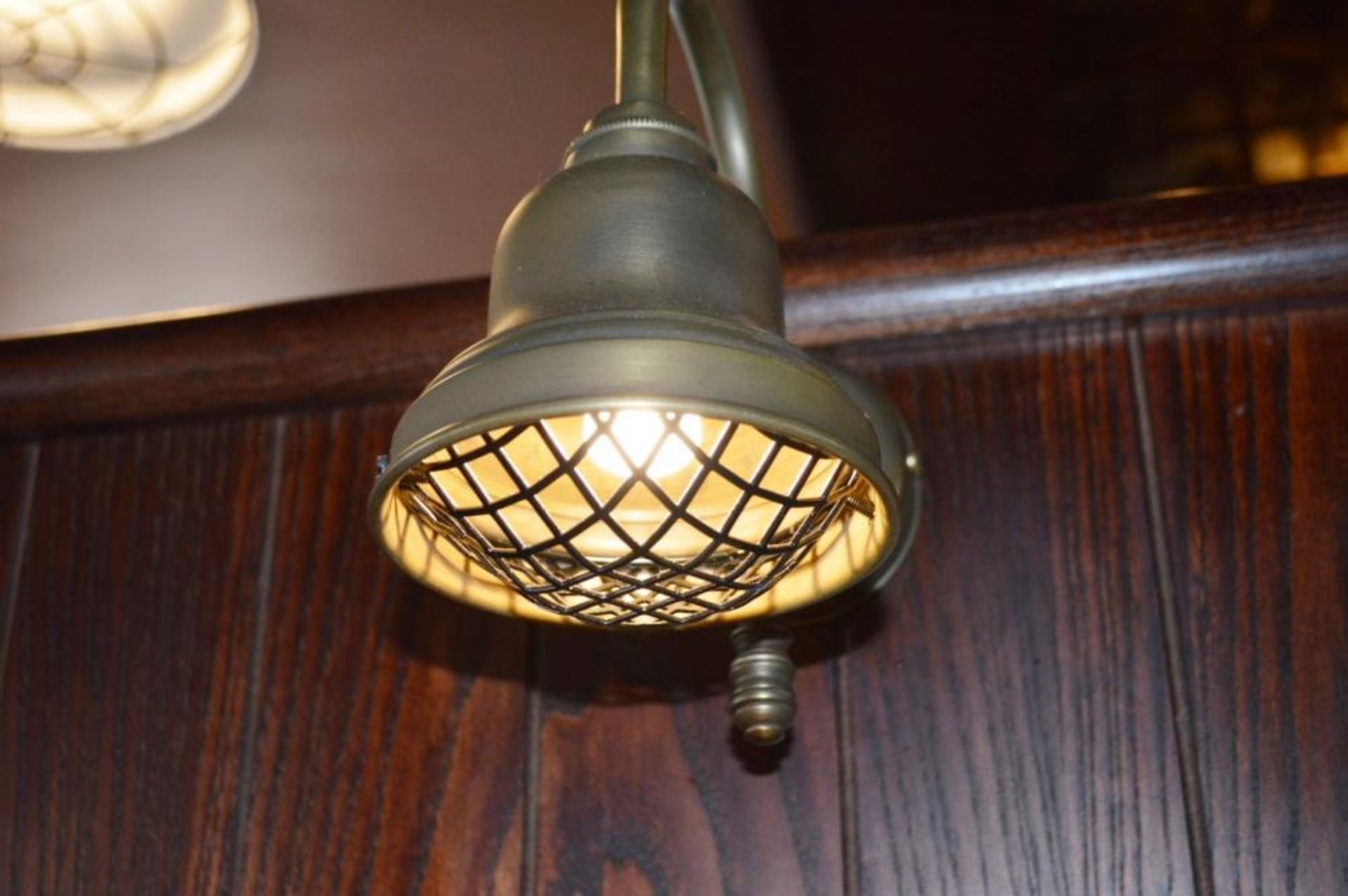 5 x Fisherman Style Wall Mounted Restaurant Table Lights With Brass Finish - H20 x W12 x D23 cms - - Image 3 of 3