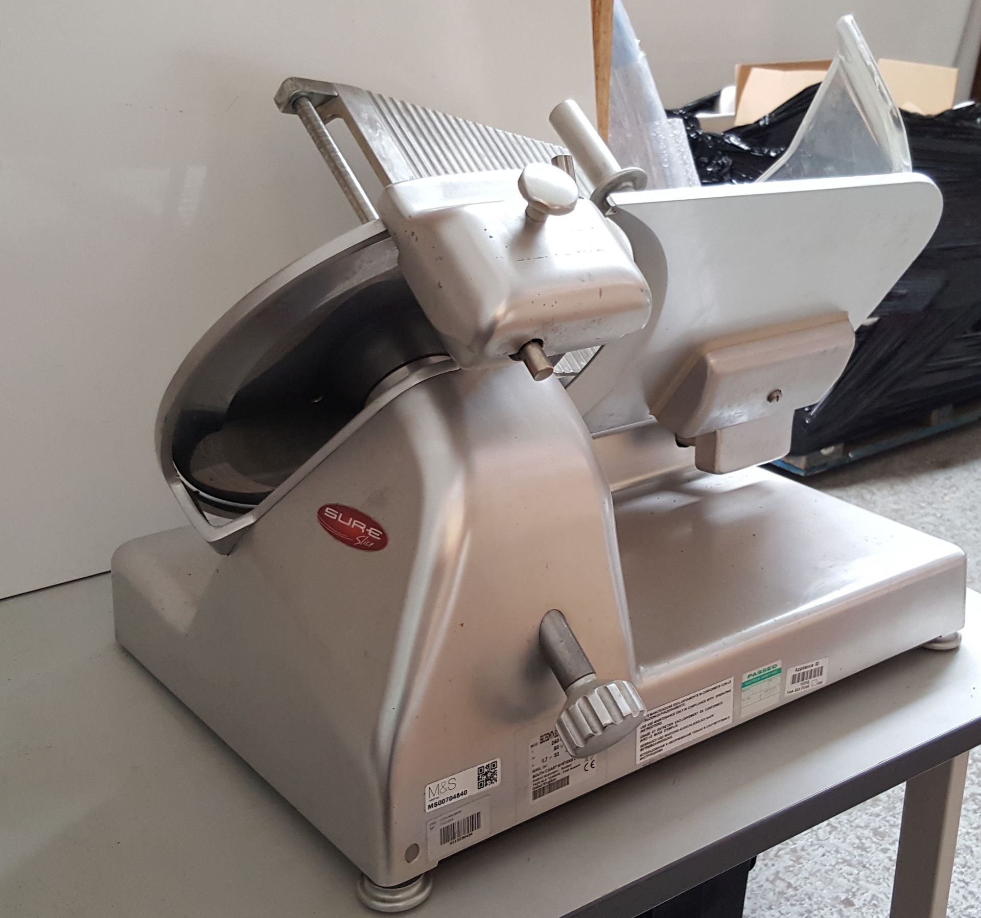 1 x Sure Commercial 35cm Meat Slicer - Model SSG350MTN - Ref RC132 - CL232 - Location: Altrincham - Image 3 of 4