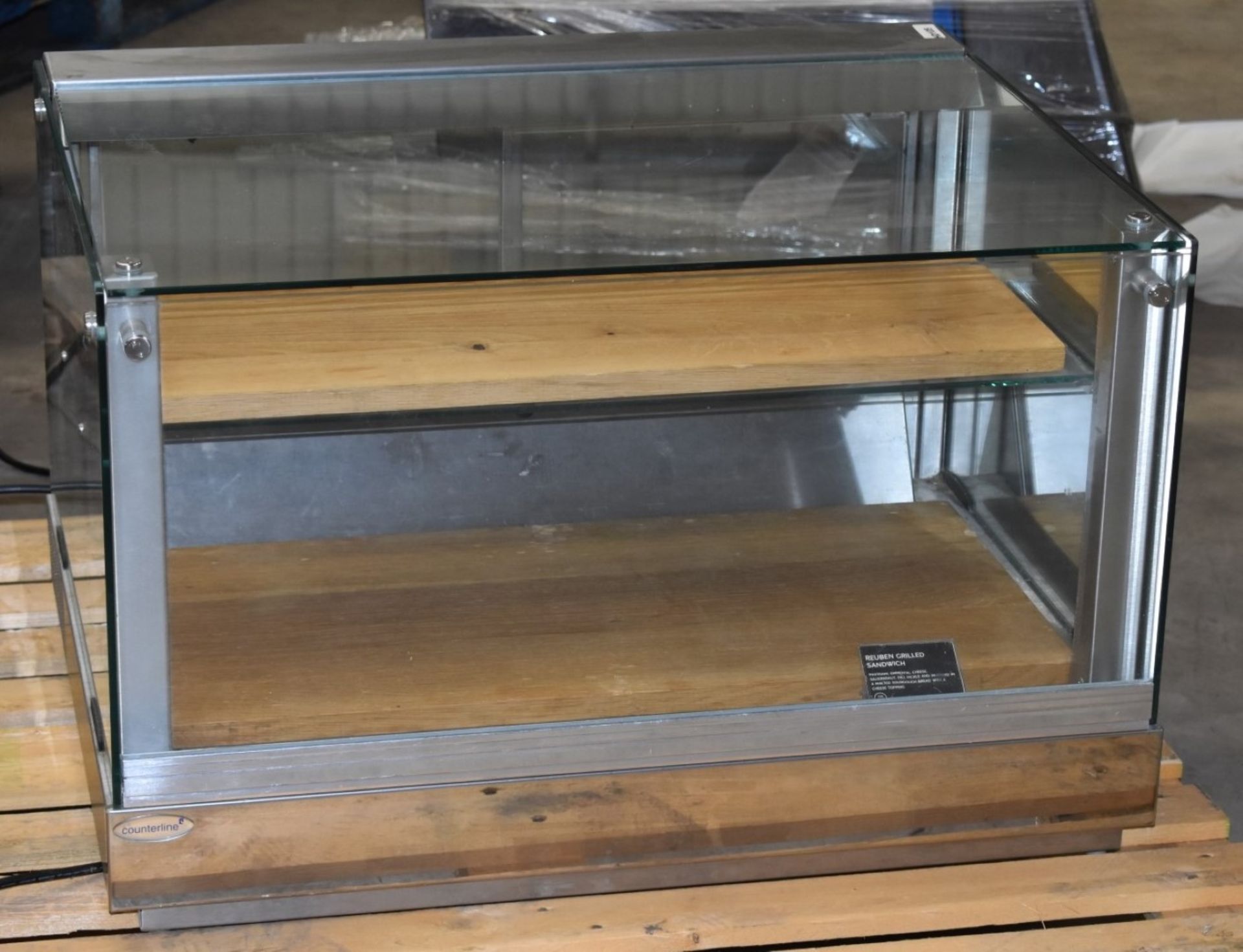 1 x Counterline Chilled Countertop Display Cabinet With Sliding Doors - Ex M&S - Stainless Steel - Image 9 of 9