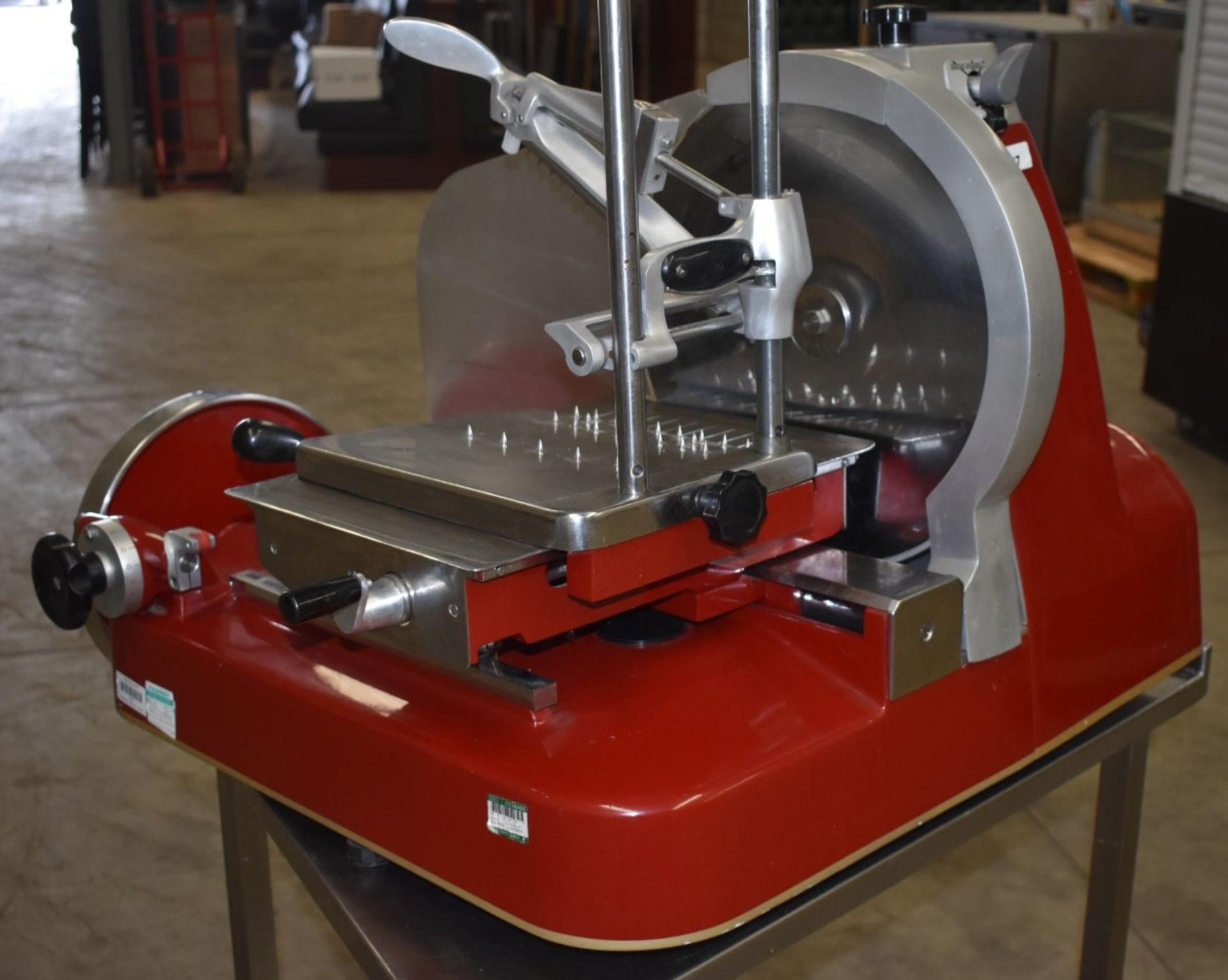 1 x Sure SCS 370mm Flywheel Meat / Prosciutto Slicer - Model SSV370BA - Ex M&S - CL232 - Location: - Image 10 of 13