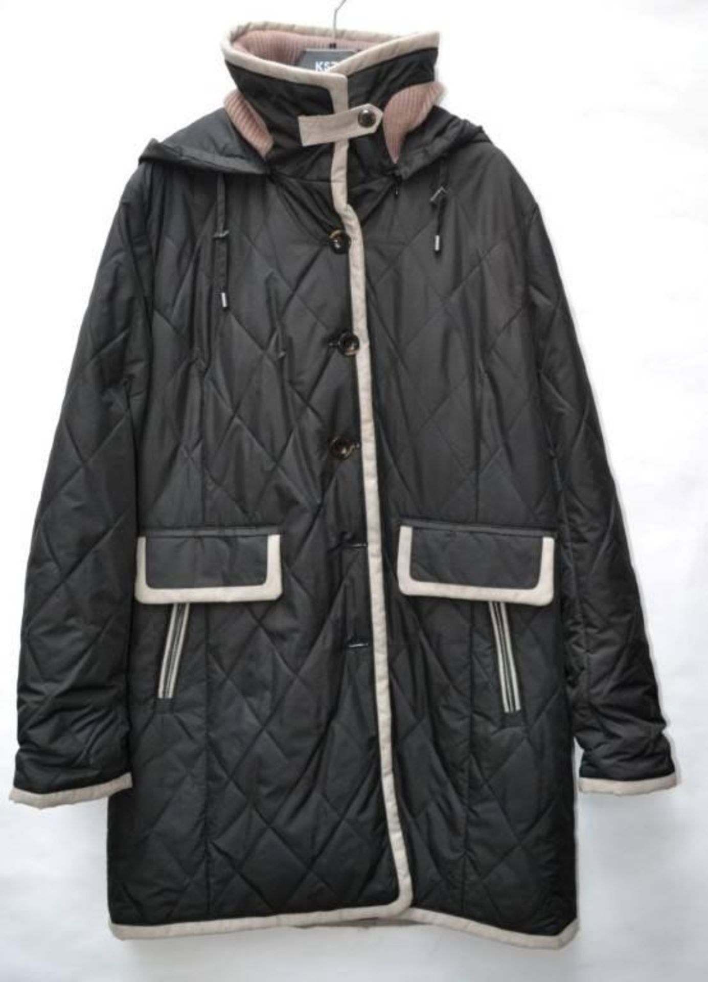 1 x Steilmann Feel KSTN C.o.v.e.r By Kirsten Womens Coat - Poly Down Filled Coat In Charcoal - Image 2 of 6